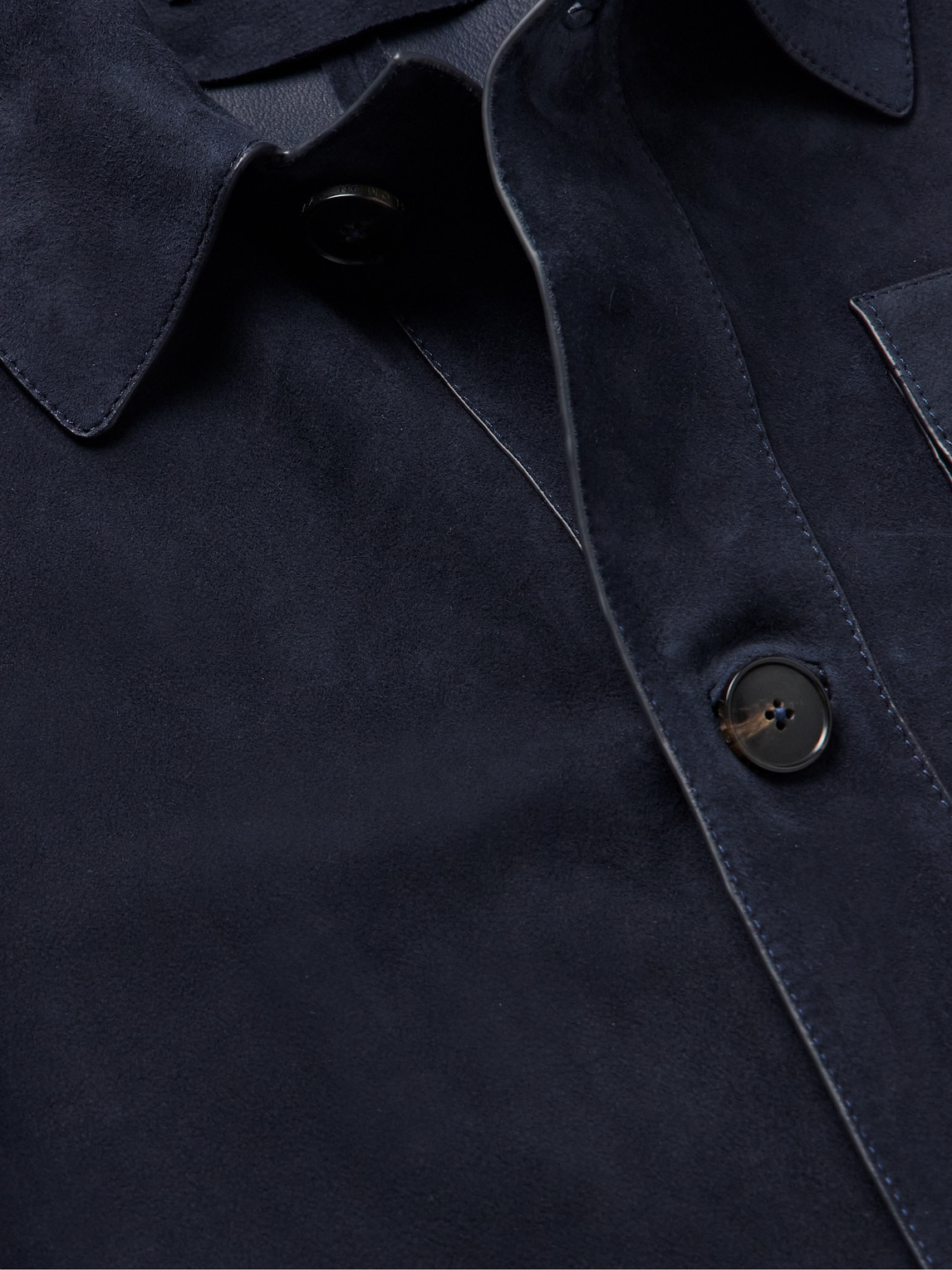 YVES SALOMON SUEDE SHIRT JACKET