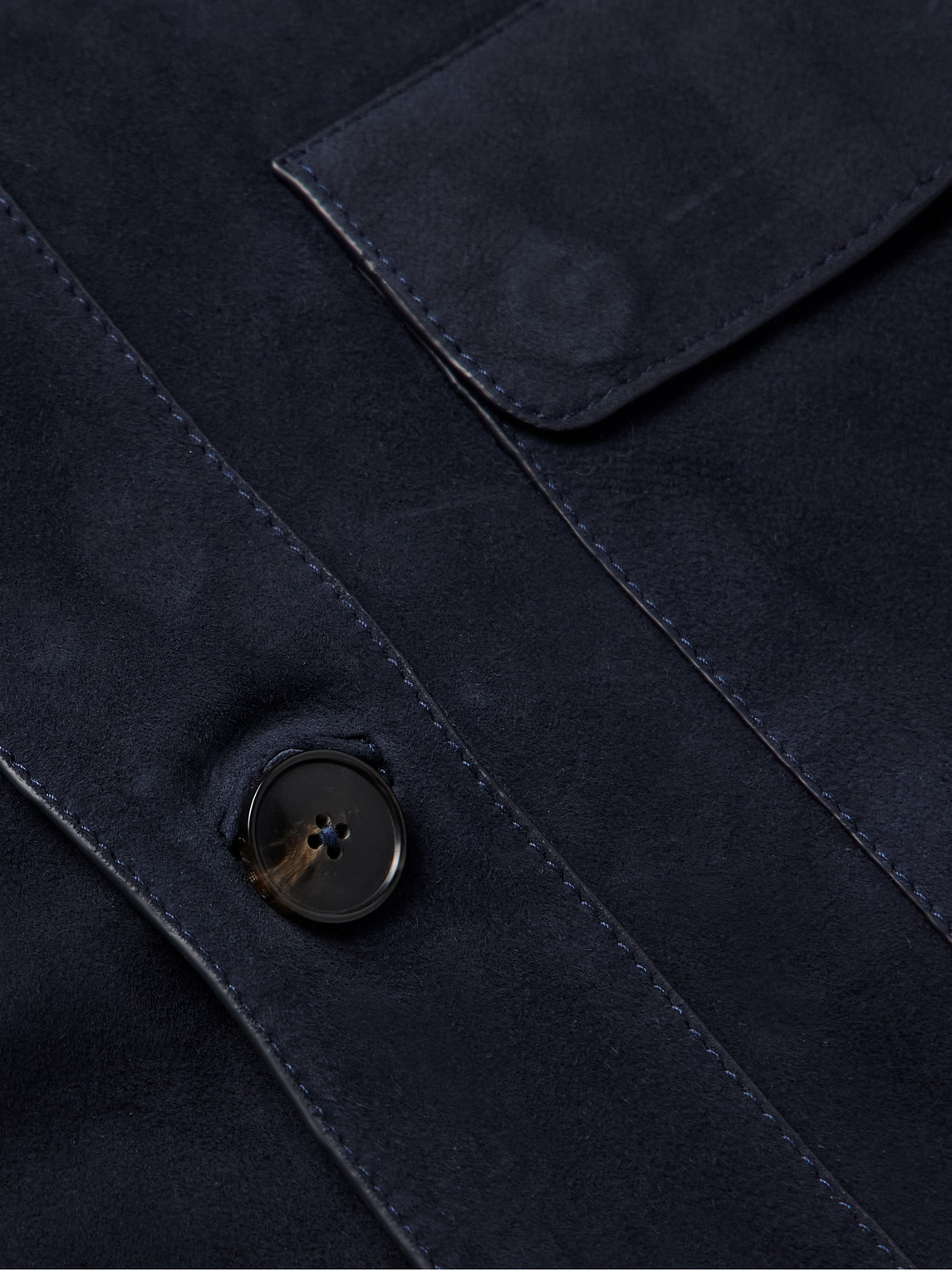 YVES SALOMON SUEDE SHIRT JACKET