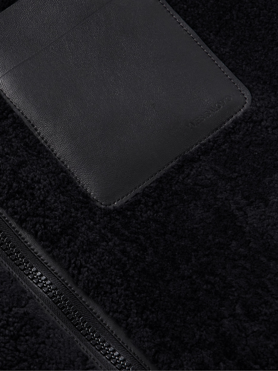 YVES SALOMON REVERSIBLE LEATHER-TRIMMED SHEARLING AND SHELL GILET