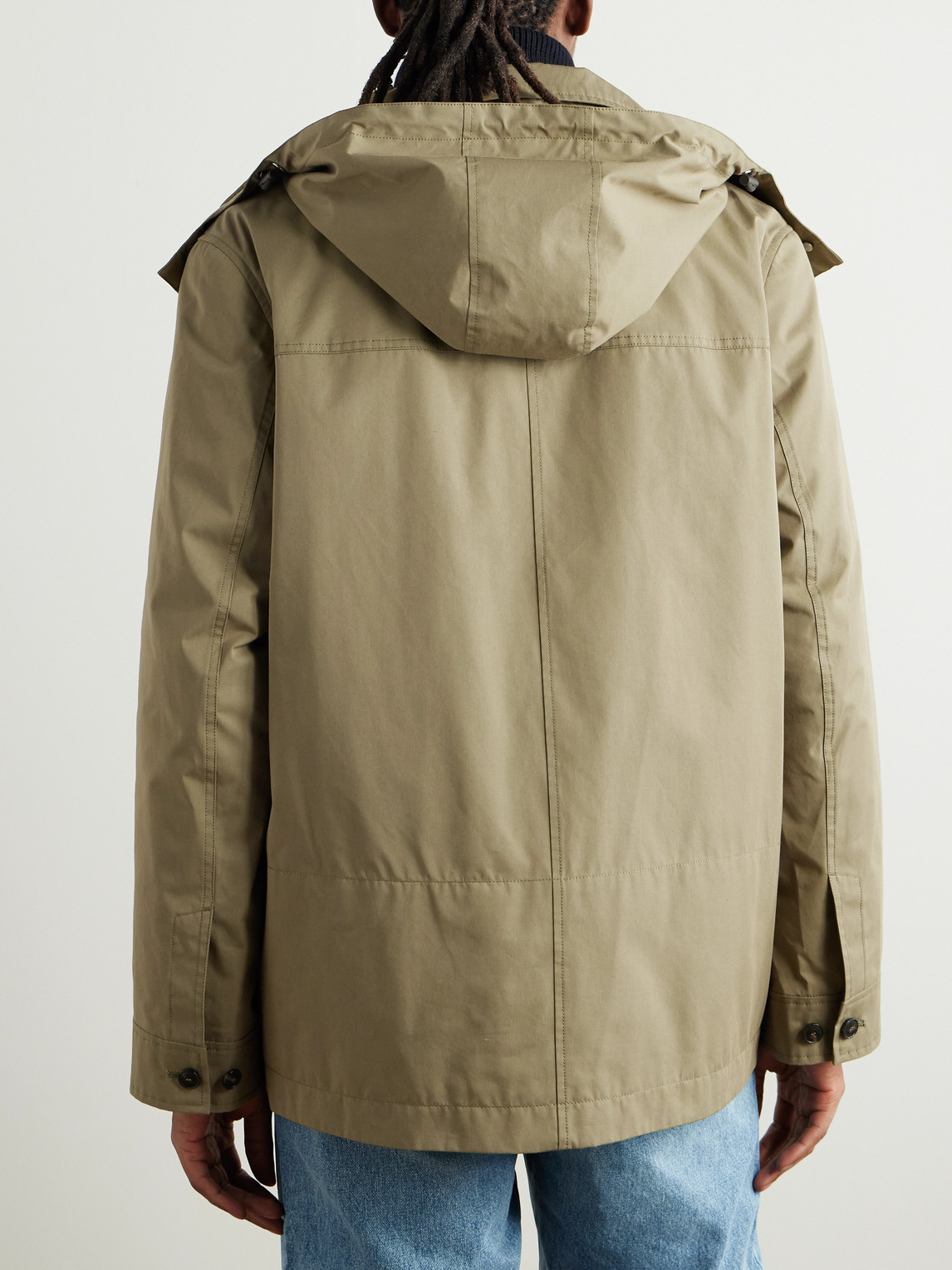 YVES SALOMON COTTON-BLEND TWILL PARKA