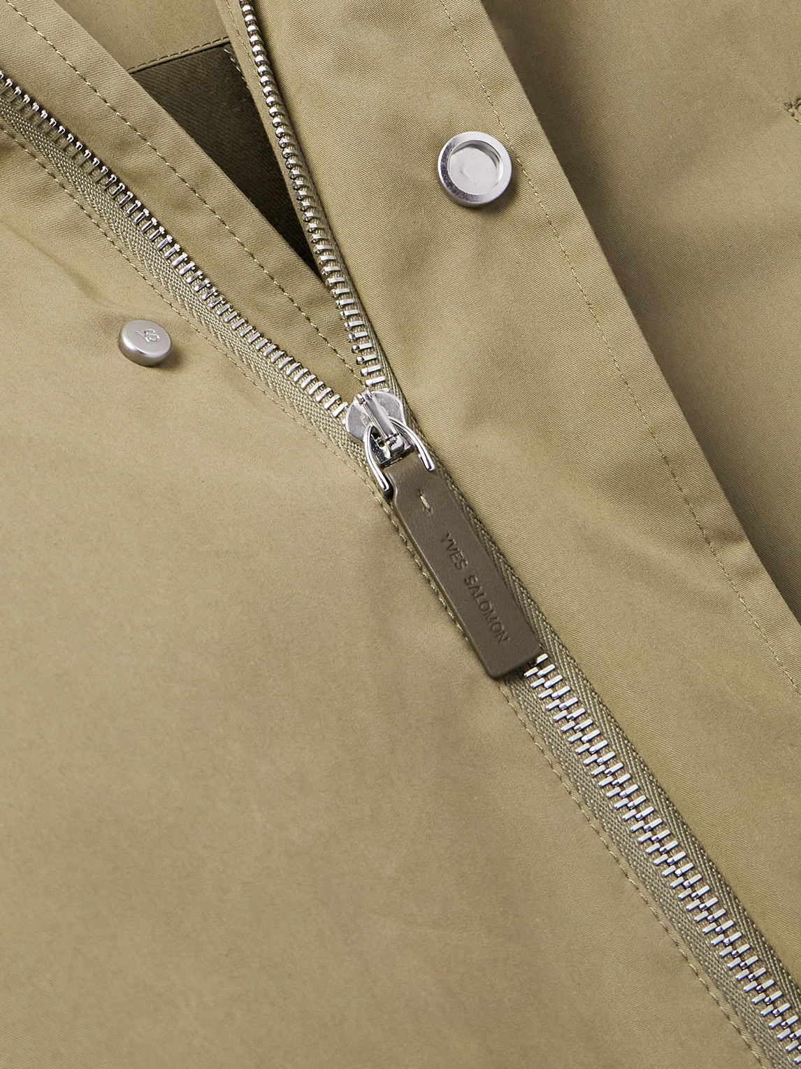 YVES SALOMON COTTON-BLEND TWILL PARKA