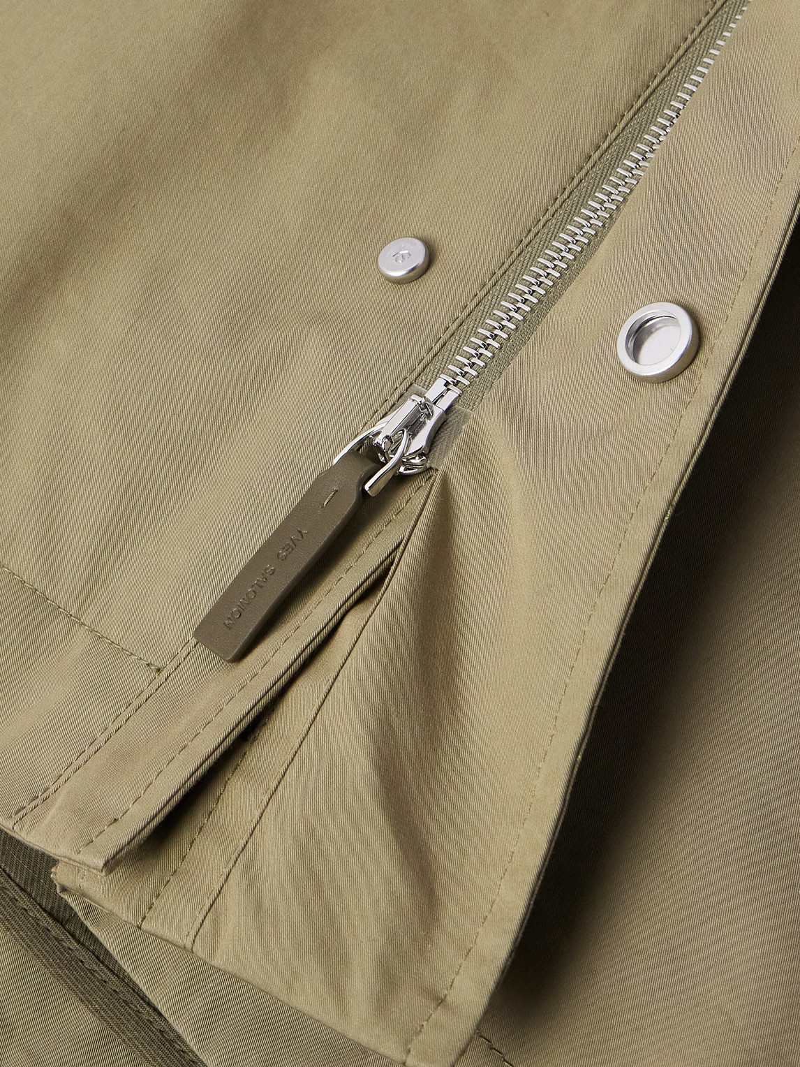 YVES SALOMON COTTON-BLEND TWILL PARKA