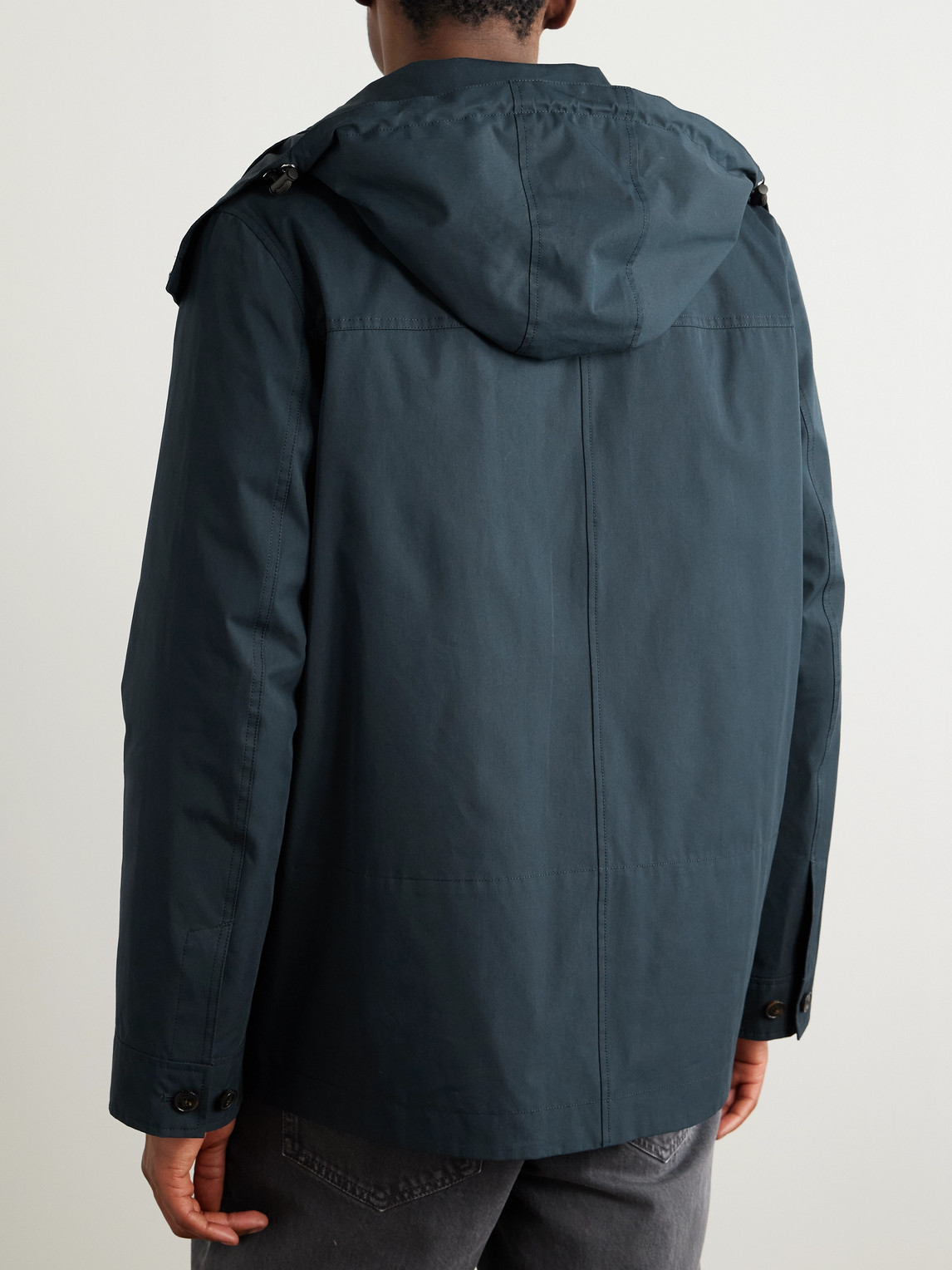 YVES SALOMON COTTON-BLEND TWILL PARKA