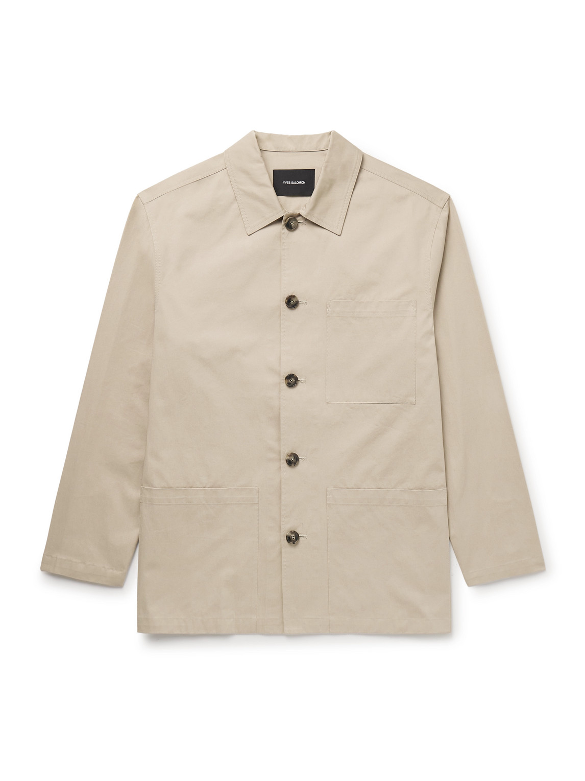Yves Salomon Cotton-gabardine Jacket In Neutrals
