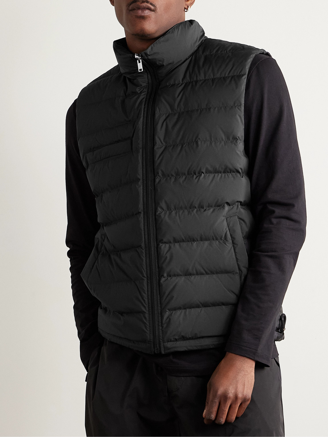 YVES SALOMON REVERSIBLE SHELL DOWN GILET