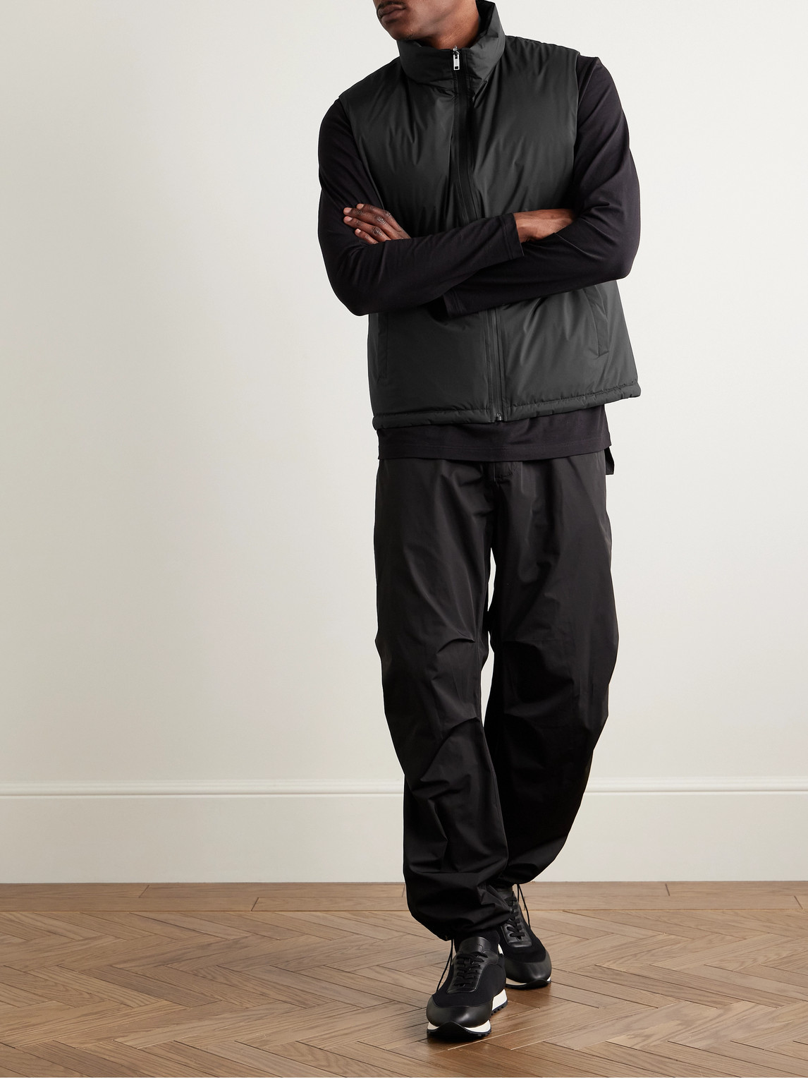 YVES SALOMON REVERSIBLE SHELL DOWN GILET