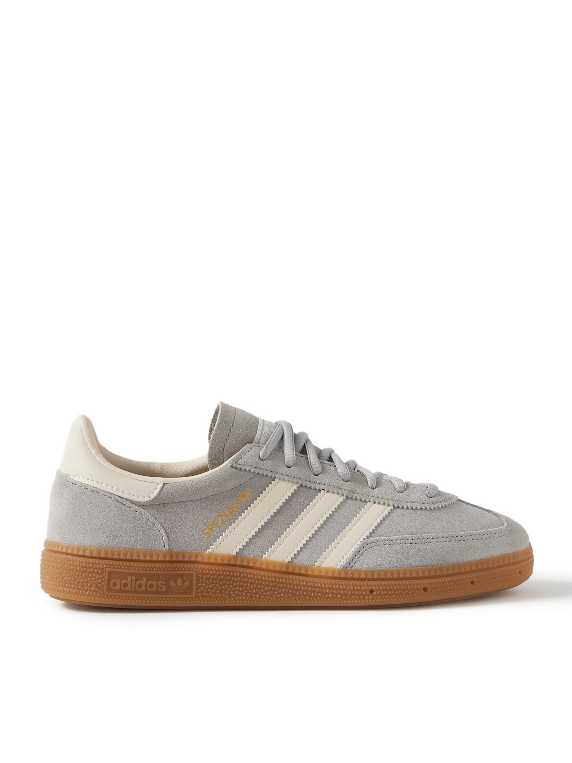 Adidas Originals Handball Spezial Suede And Leather Sneakers In Gray