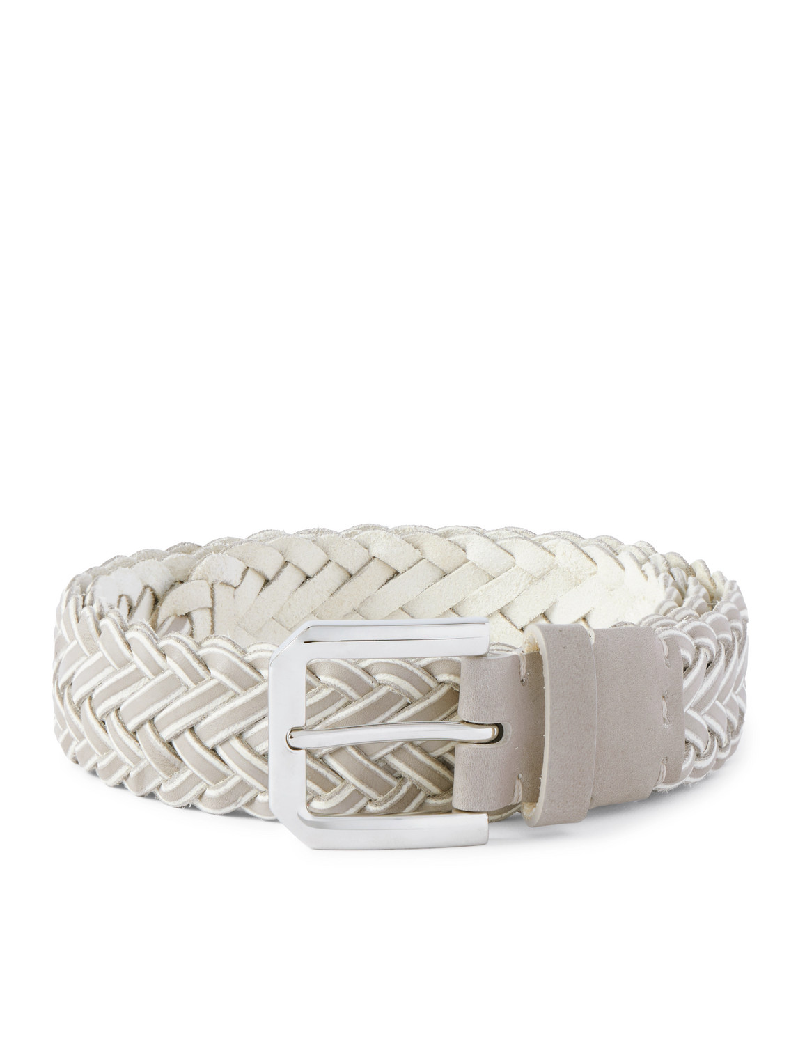 Brunello Cucinelli 3cm Woven Leather Belt