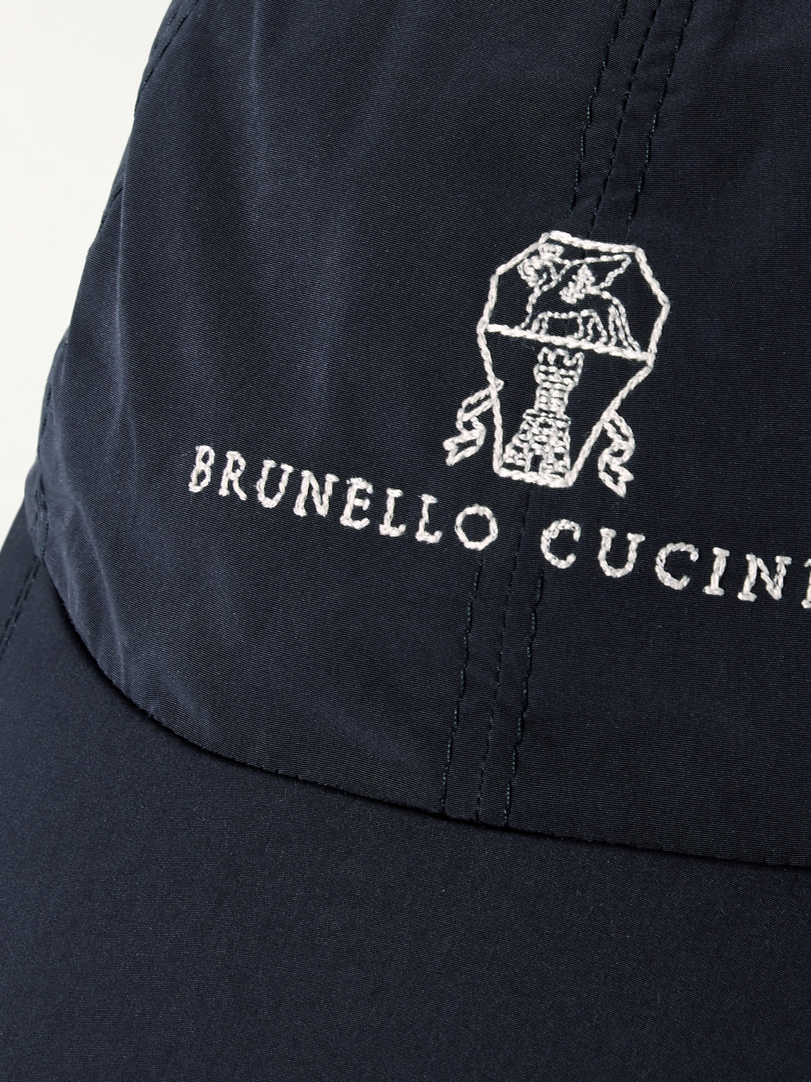 Brunello Cucinelli Logo-embroidered Cotton-twill Baseball Cap