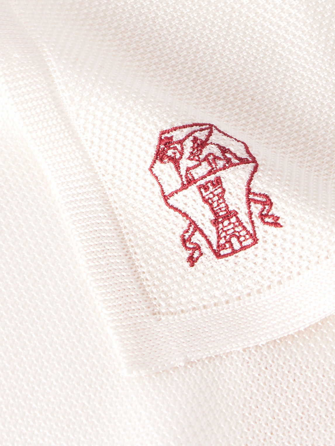 Brunello Cucinelli Logo-embroidered Knitted Silk Pocket Square