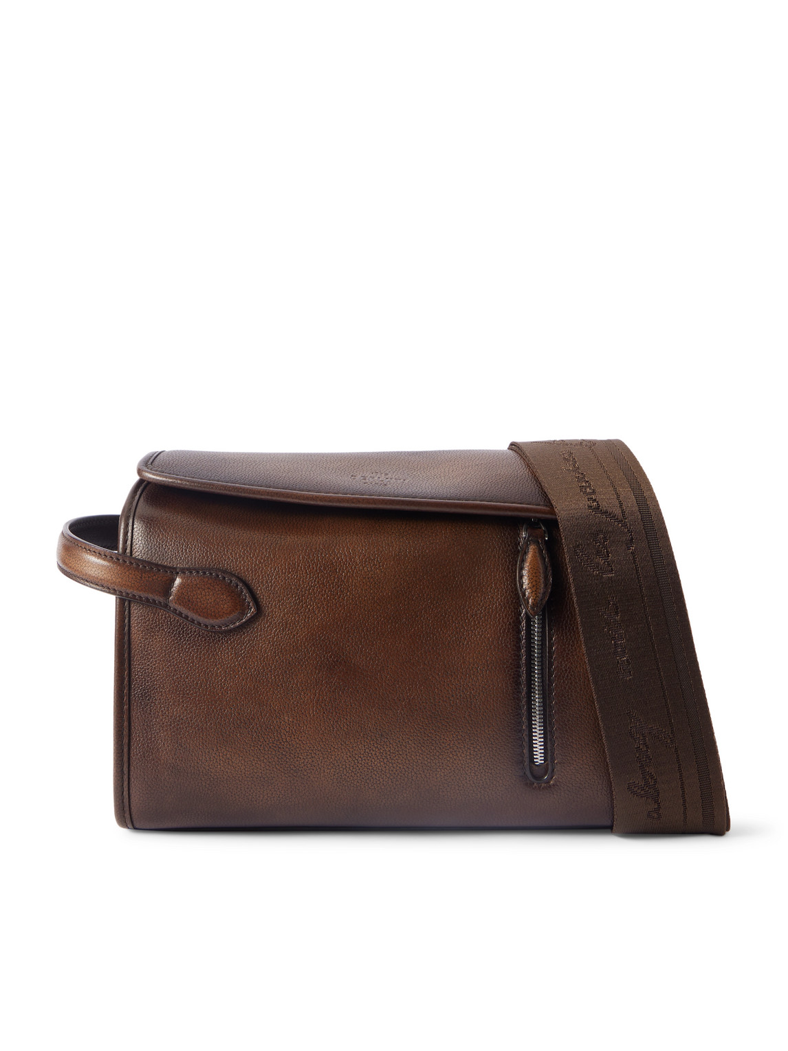 Berluti Morning On Strap Venezia Leather Messenger Bag