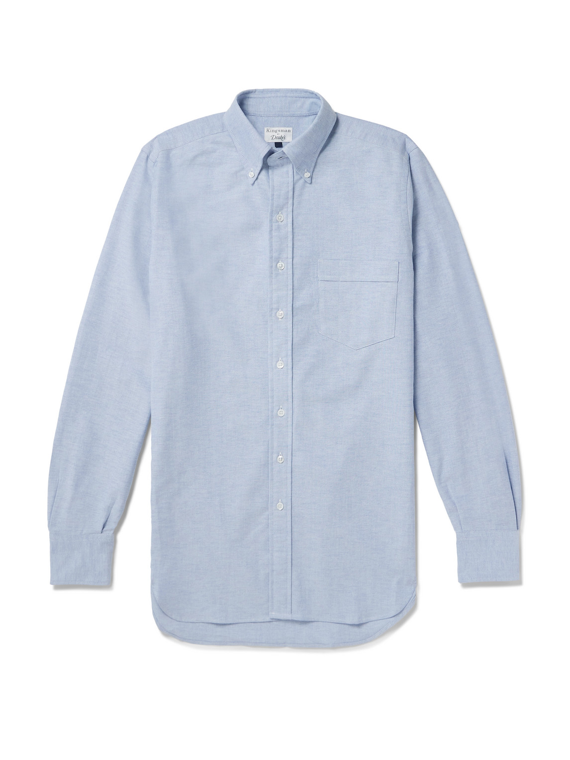 Drake's Button-Down Collar Cotton Oxford Shirt