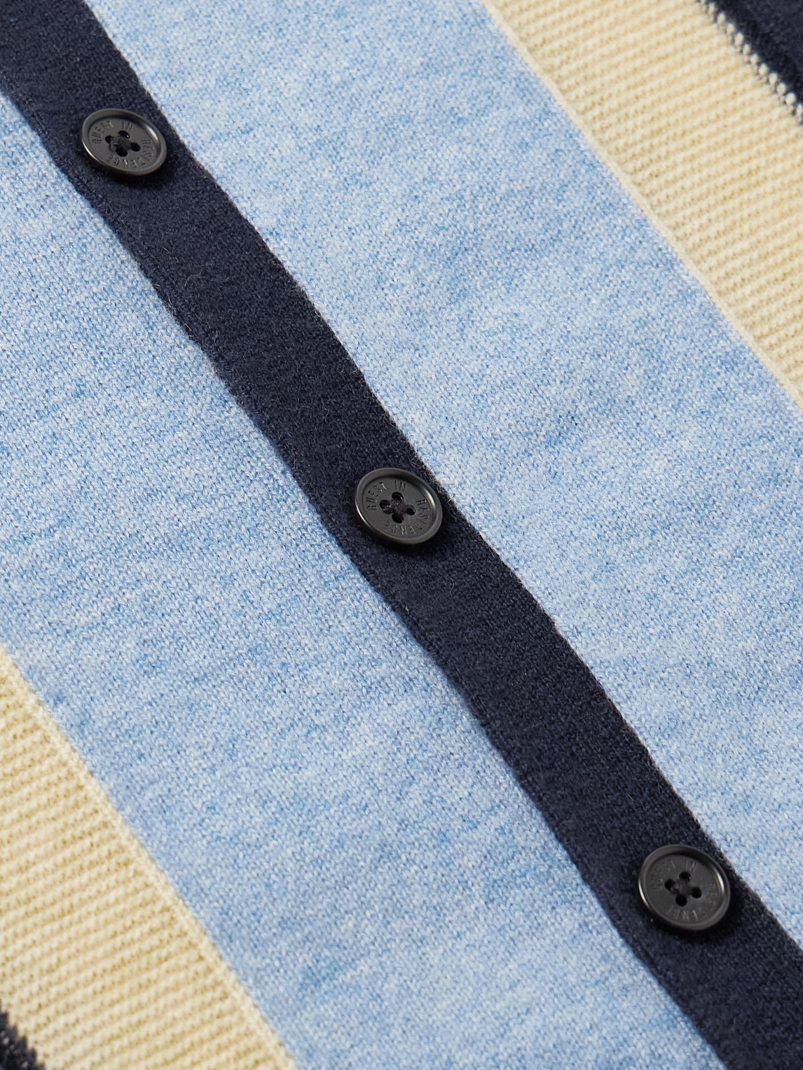 Guest In Residence Cable Cashmere Plaza Shirt Midnight Combo In Multi