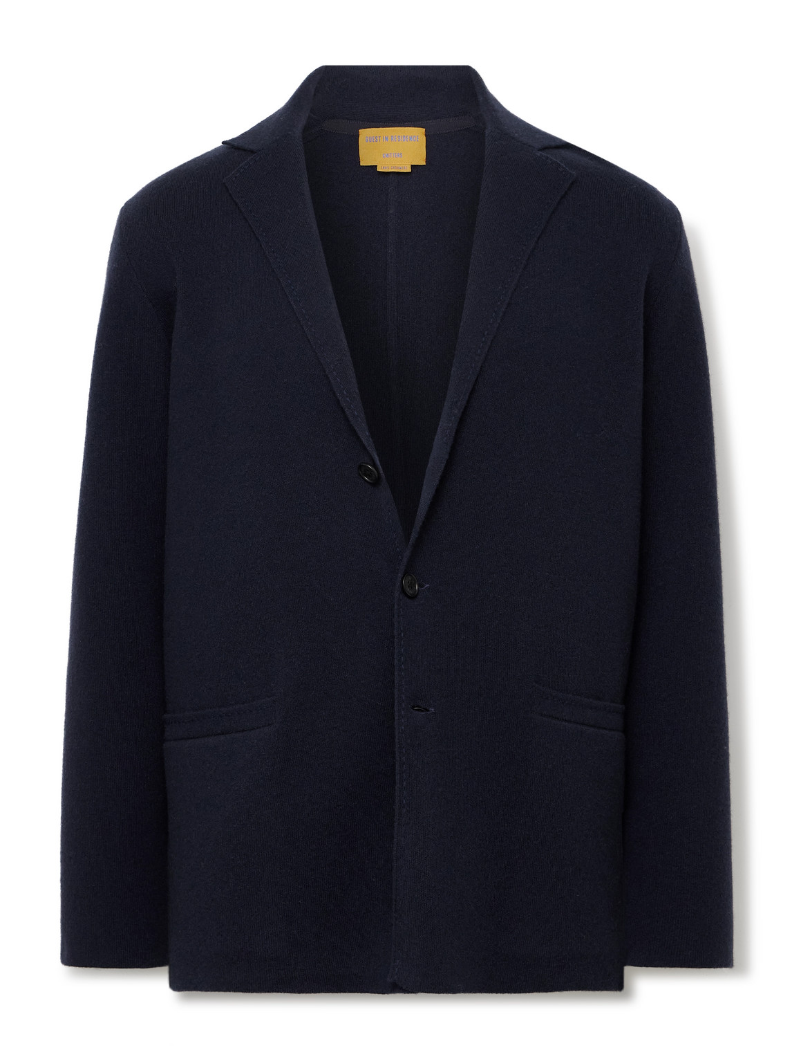 Guest In Residence Off Duty Unstructured Wool And Cashmere-blend Blazer In Blue