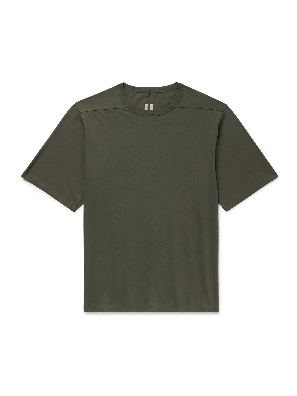 Rick Owens Brad Organic Cotton-jersey T-shirt In Green