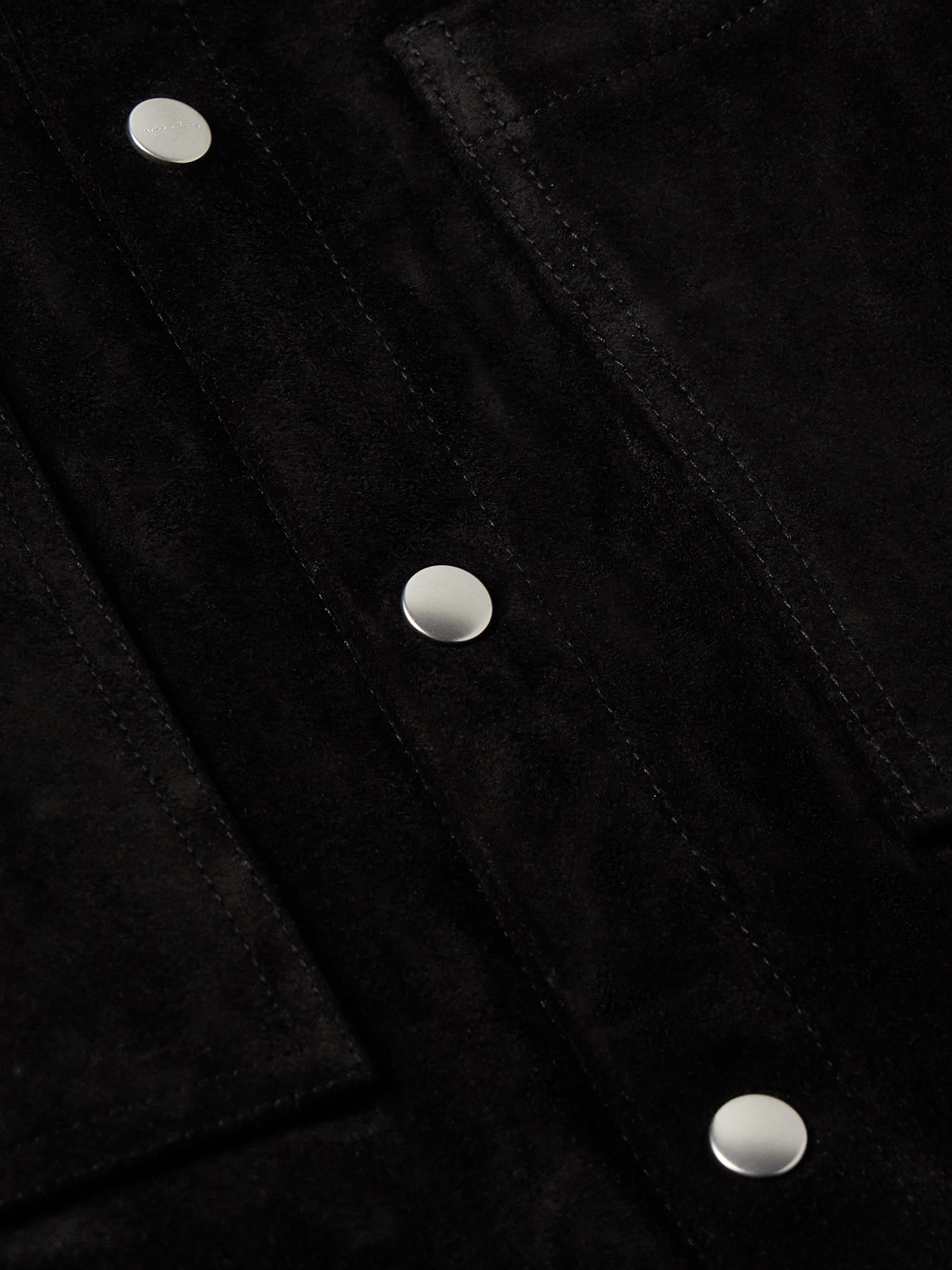 Rick Owens Leather Outershirt With Pockets And Collar In Black