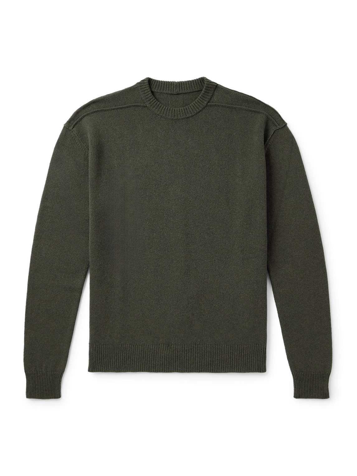 Rick Owens Boiled Cashmere And Wool-blend Sweater