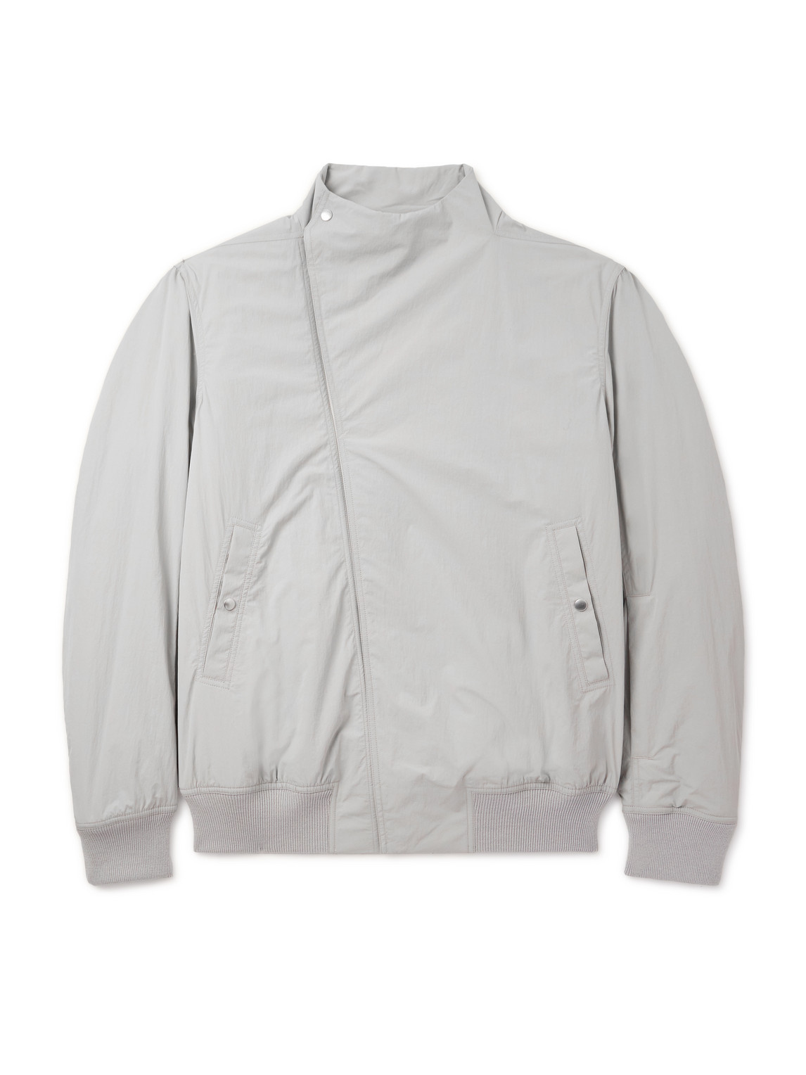 Rick Owens Hollywood Shell Bomber Jacket In Gray