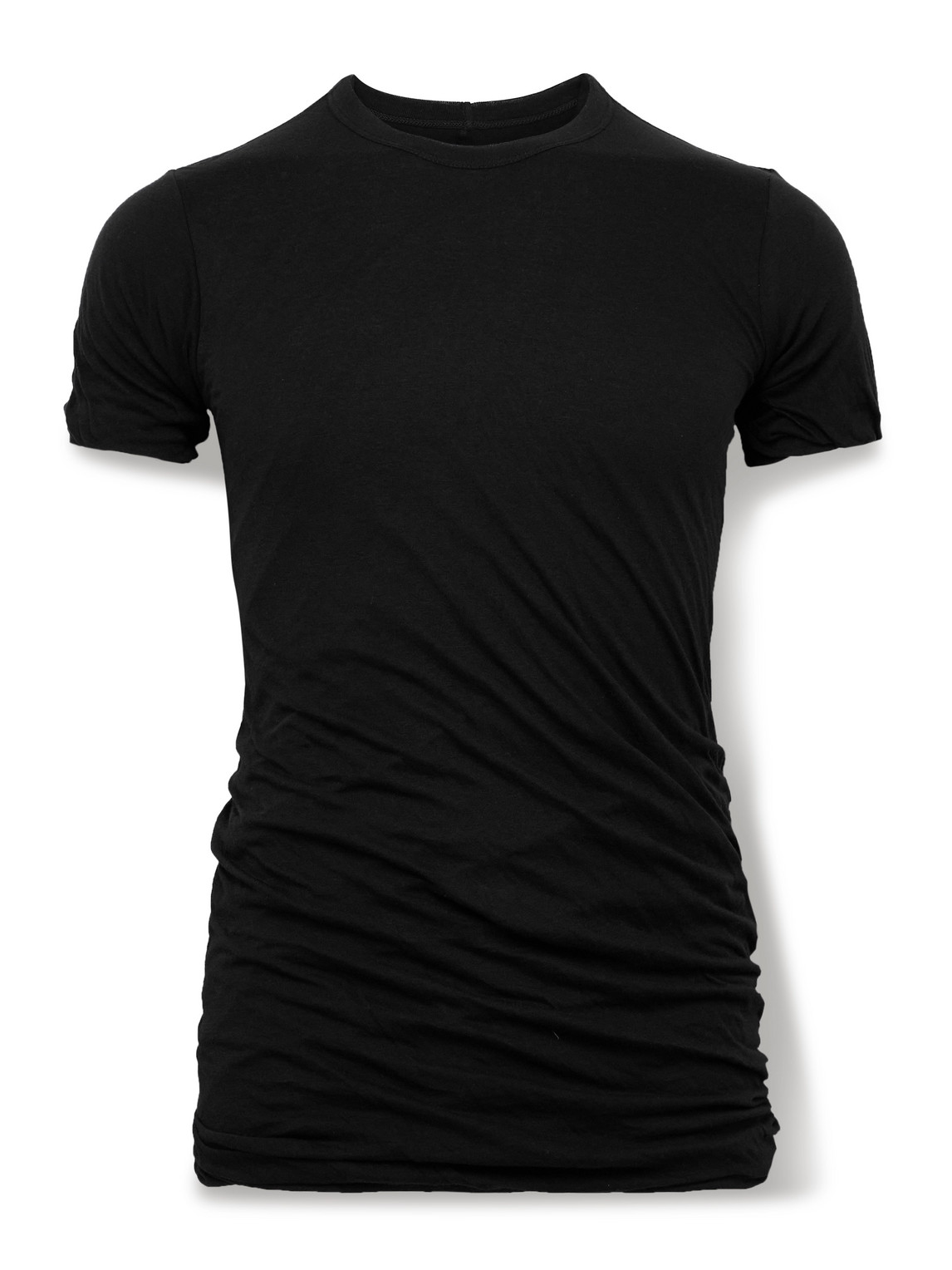 Rick Owens Unstable Slim-fit Organic Cotton-jersey T-shirt In Black