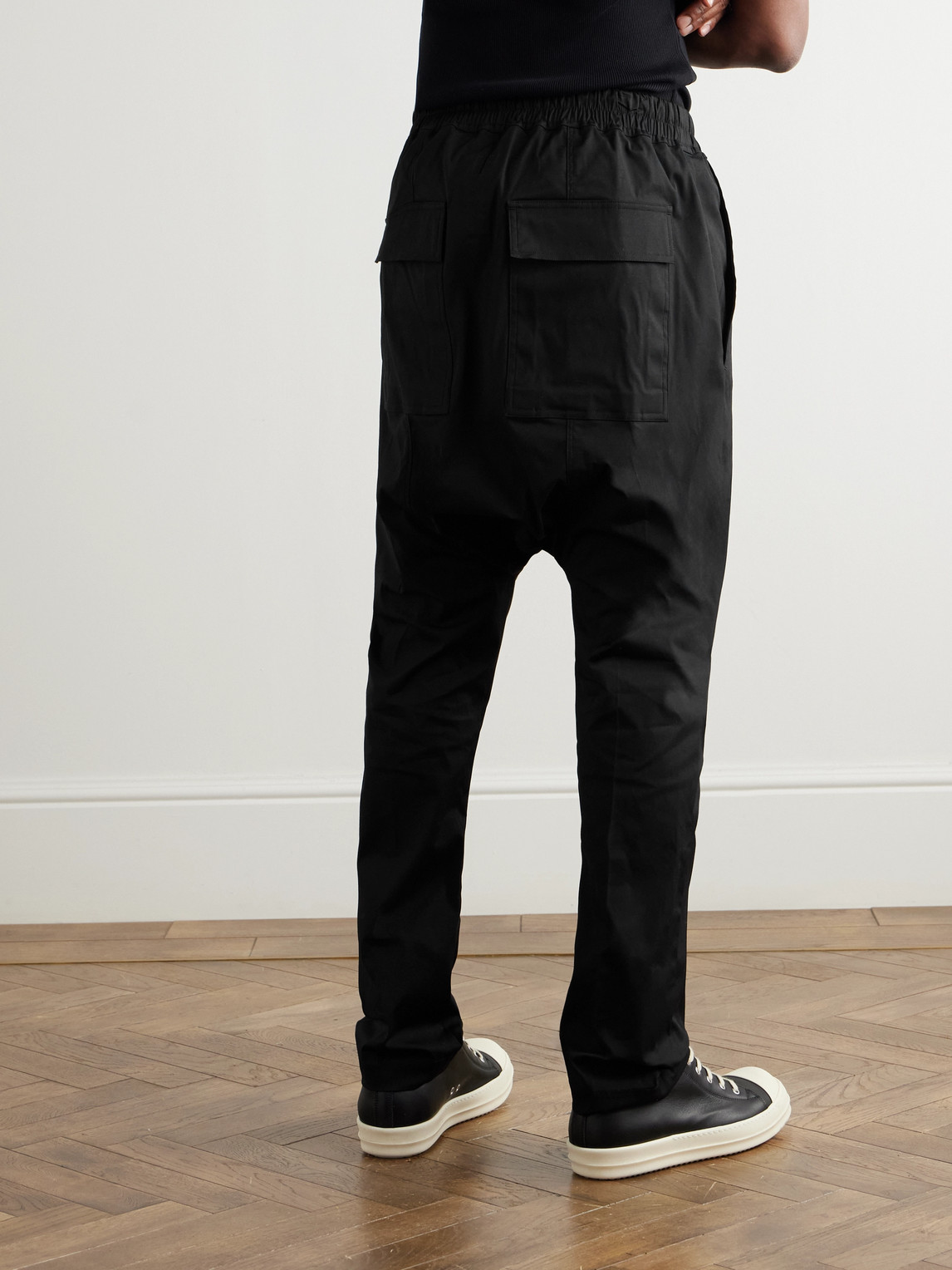 Rick Owens Tapered Cotton-blend Poplin Trousers