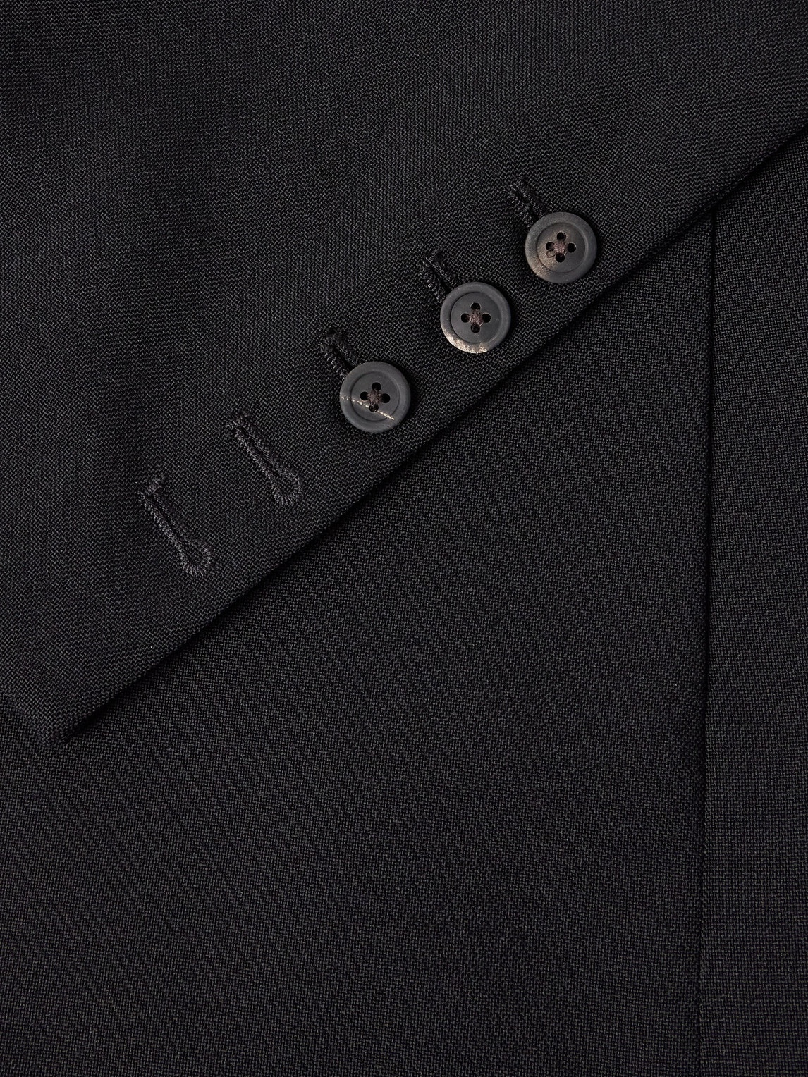 Rick Owens Fogpocket Studded Grain De Poudre Virgin Wool Blazer In Black