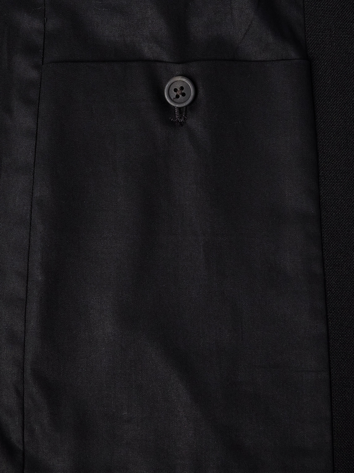 Rick Owens Fogpocket Studded Grain De Poudre Virgin Wool Blazer In Black