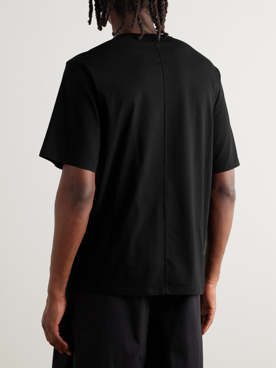 Rick Owens Brad Cotton-jersey T-shirt In Black