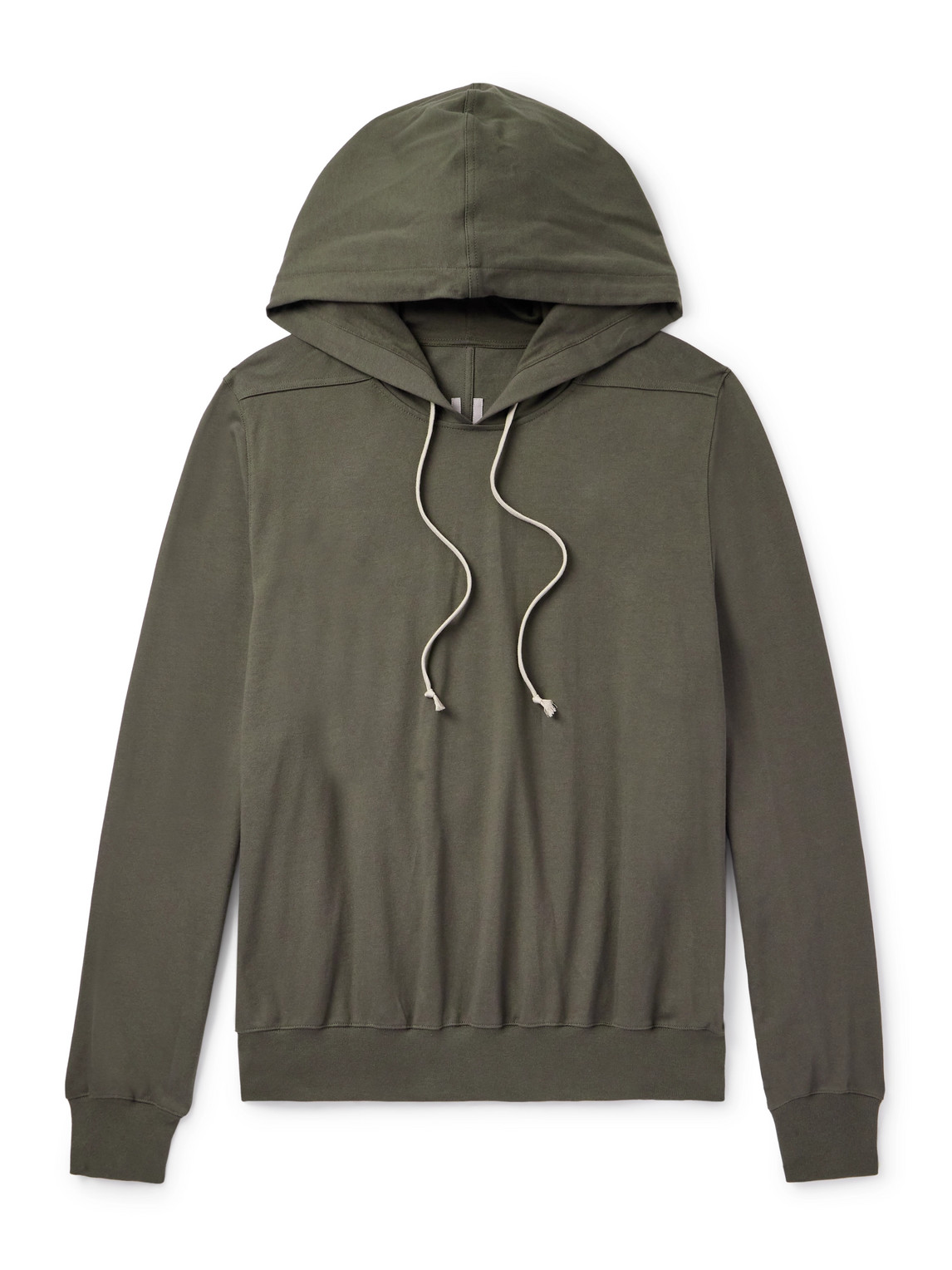 Rick Owens Organic Cotton-jersey Hoodie In Green