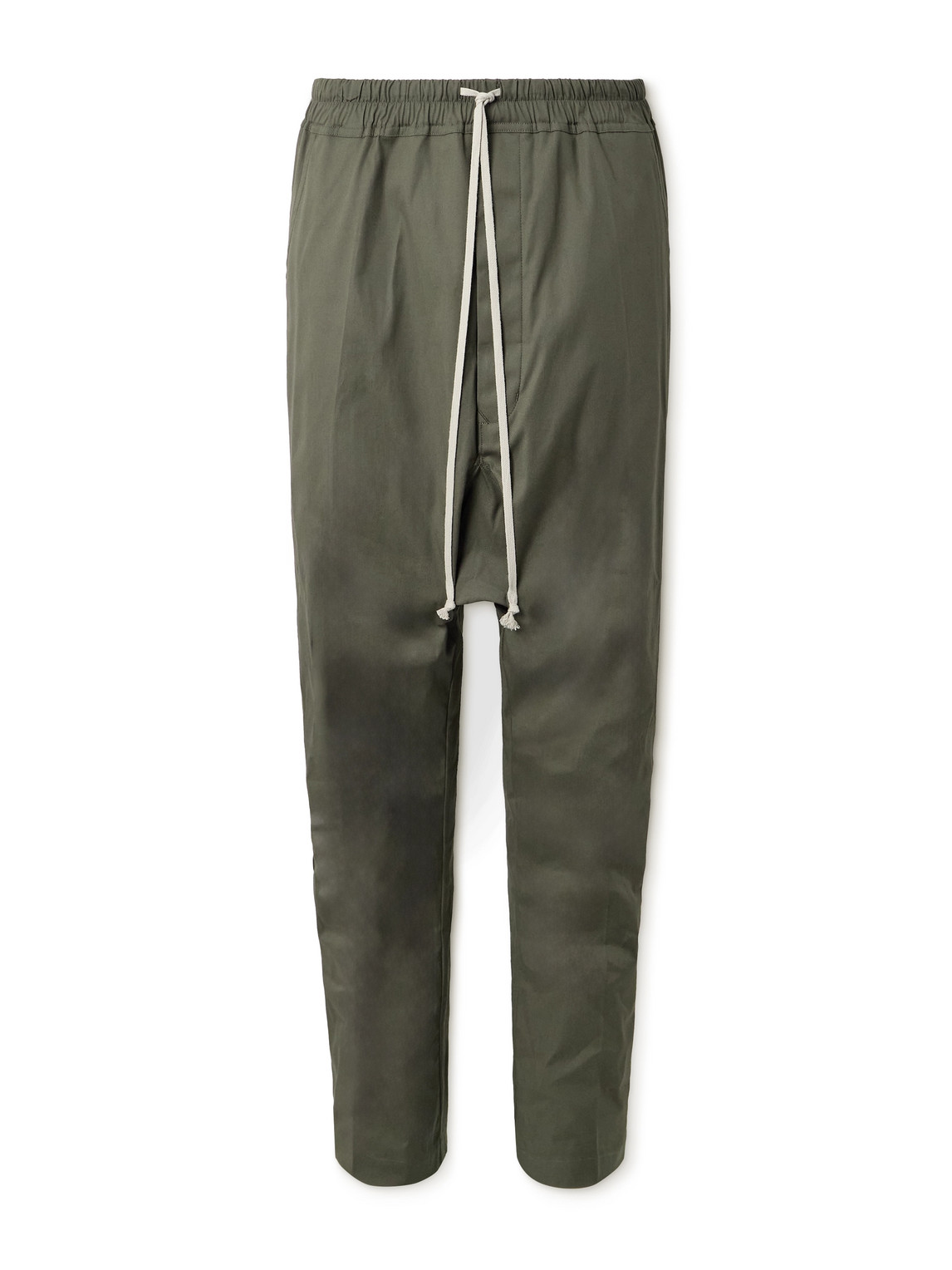 Tapered Cotton-Blend Poplin Trousers