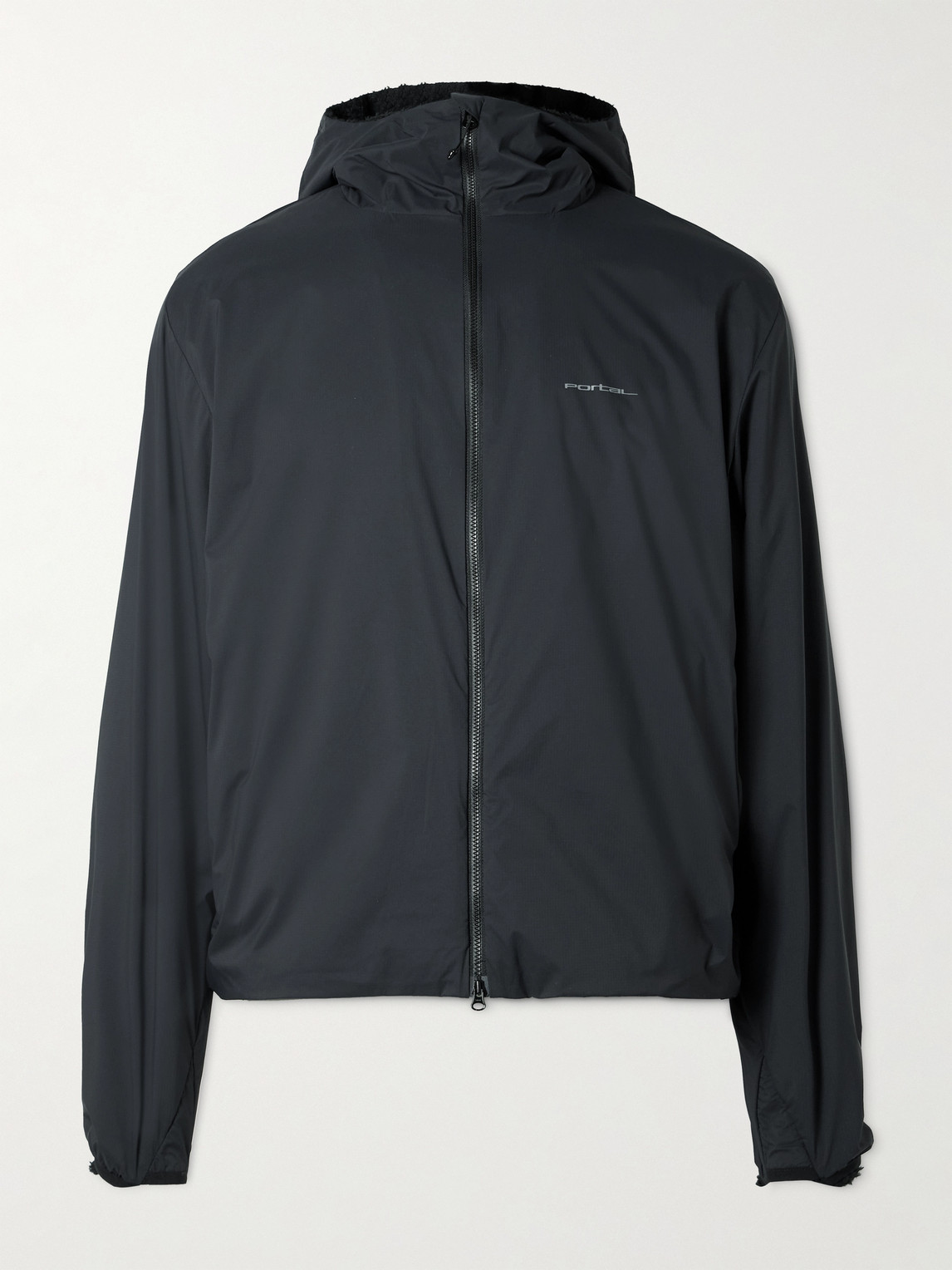 Portal Level Alpha Logo-Print Fleece-Trimmed Recycled-hell Jacket - Men