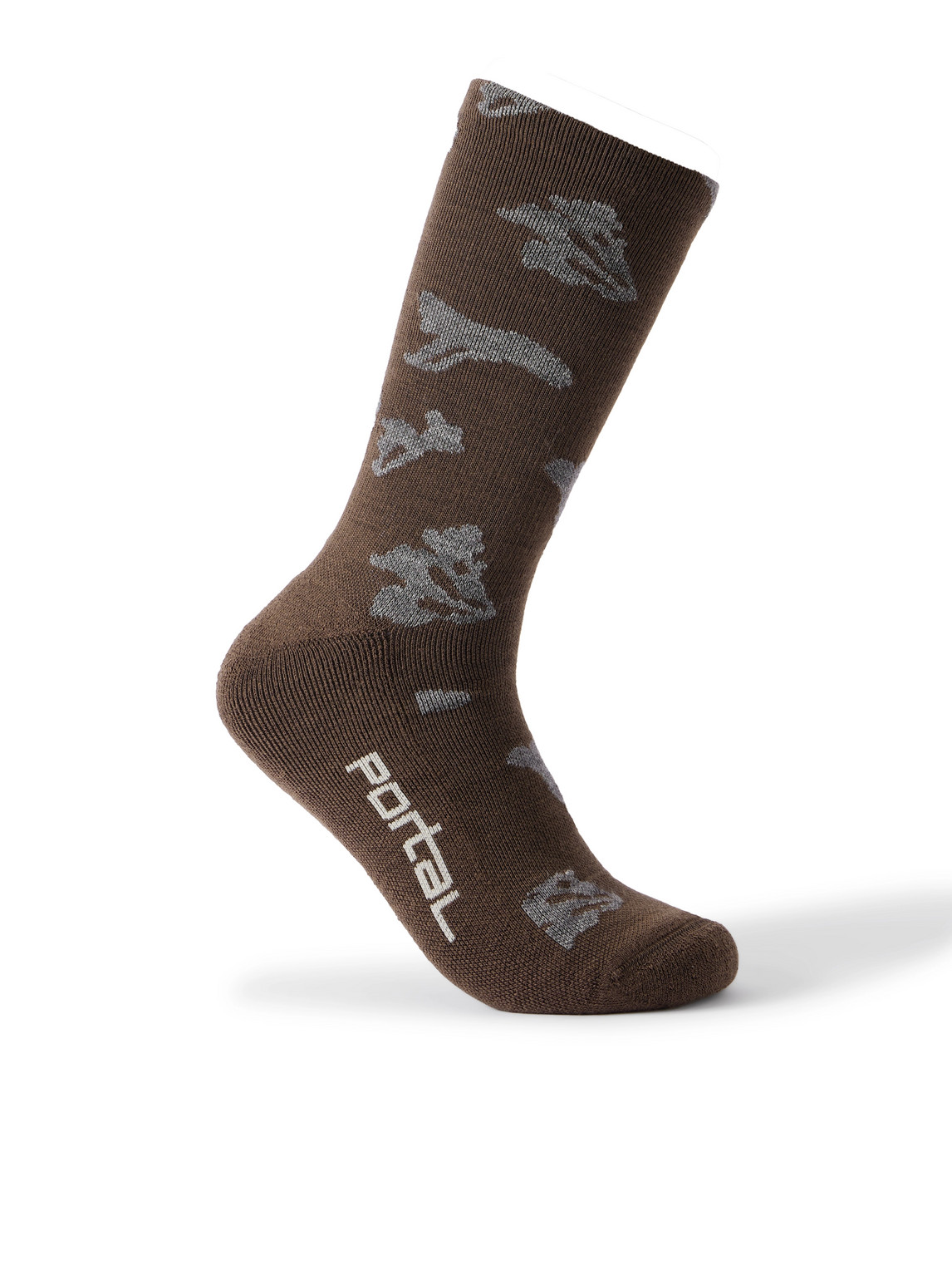 Ritual Jacquard-Knit Merino Wool-Blend Socks