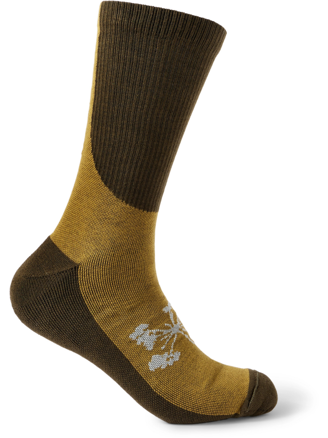 Lineage Ribbed Cotton-Blend Socks