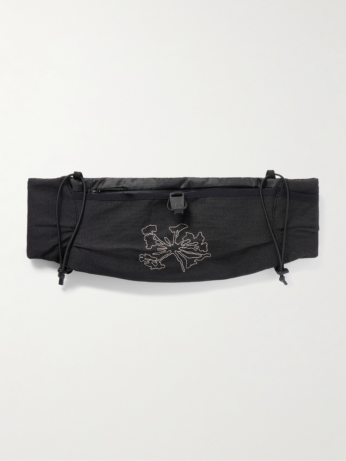 Portal Borders Embroidered Ripstop-Trimmed Mesh Belt Bag - Men