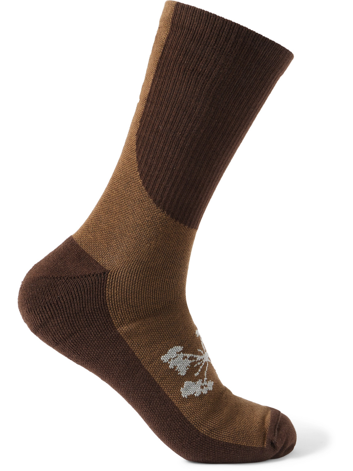 Lineage Ribbed Cotton-Blend Socks