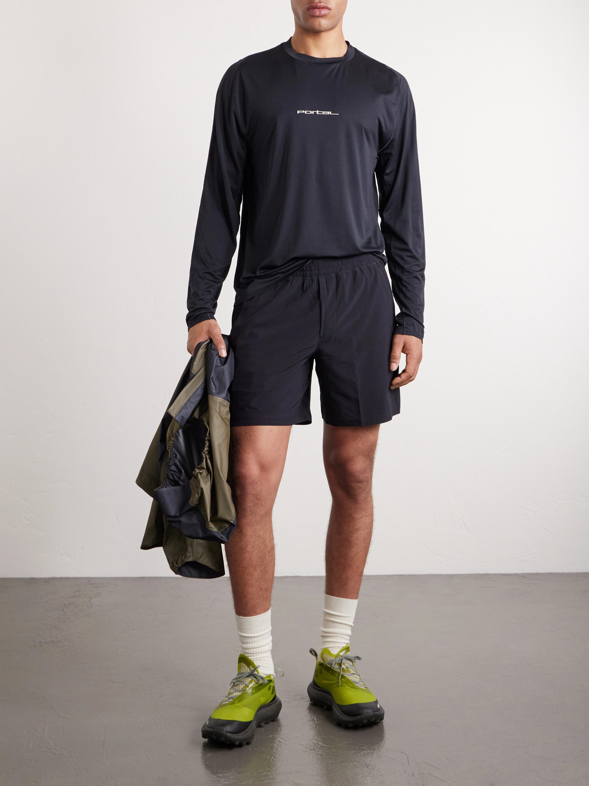 Lateral Peak Logo-Print Recycled-Jersey T-Shirt — 2