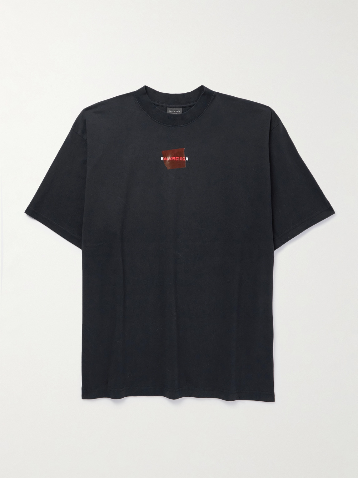 Balenciaga Logo-Embroidered Printed Cotton-Jersey T-hirt - Men