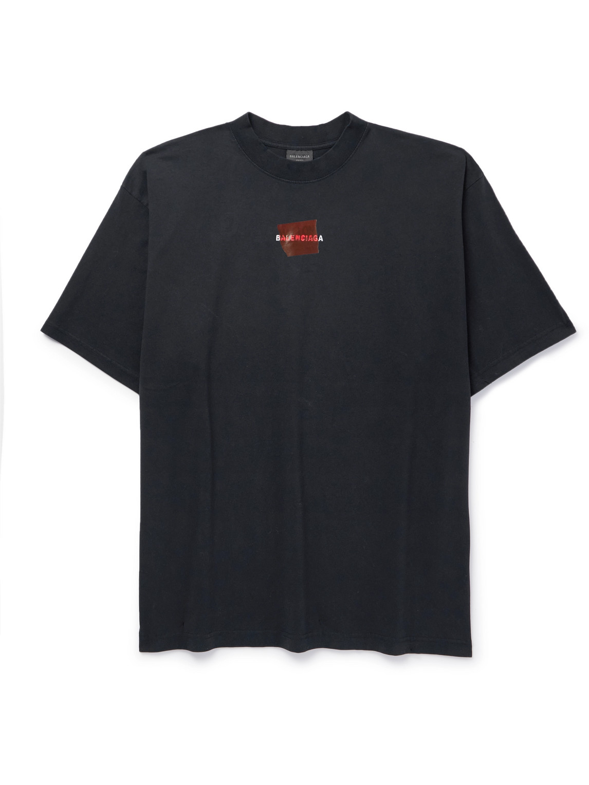 Logo-Embroidered Printed Cotton-Jersey T-Shirt