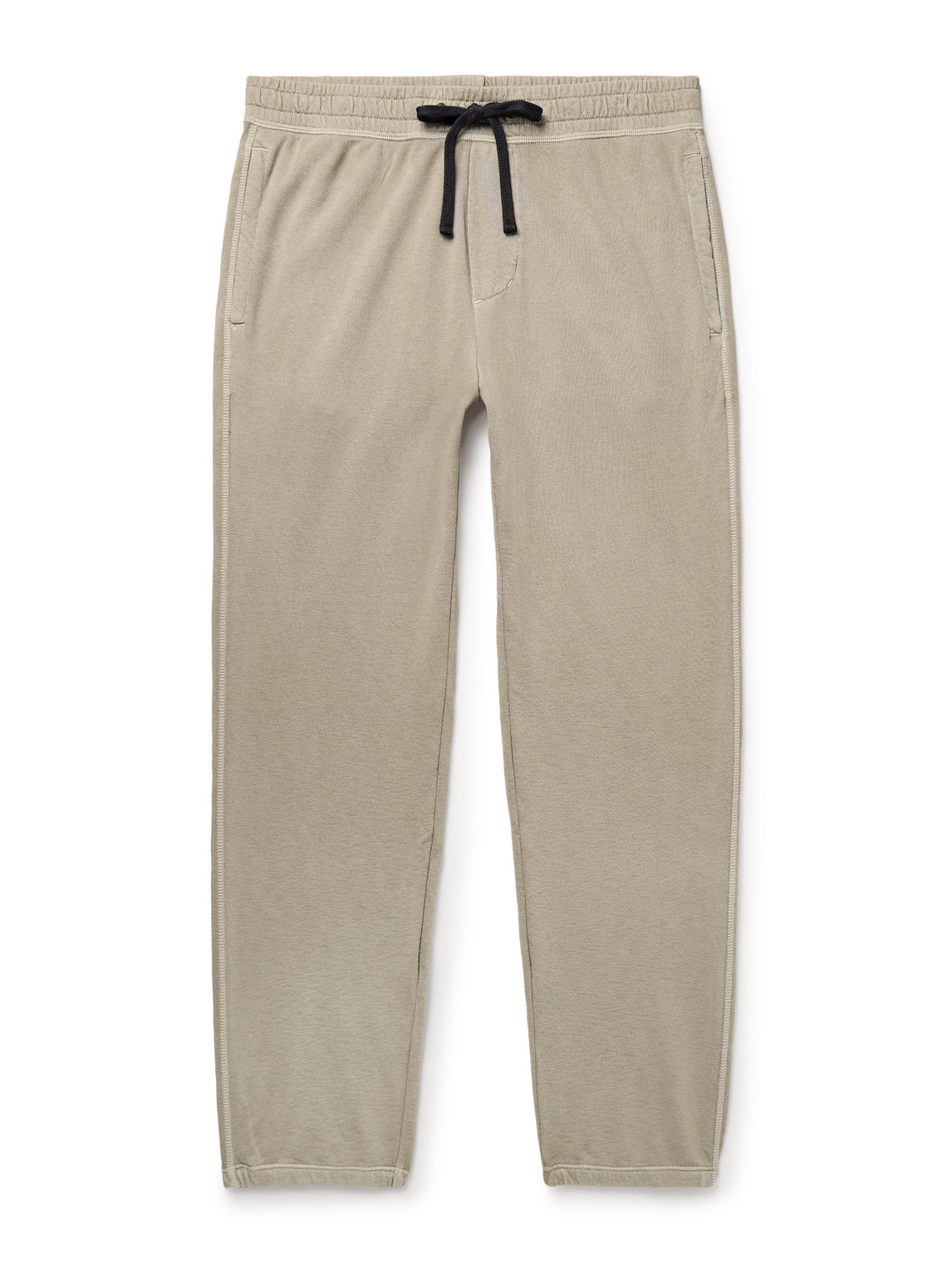 James Perse Loopback Cotton-jersey Sweatpants In Neutrals