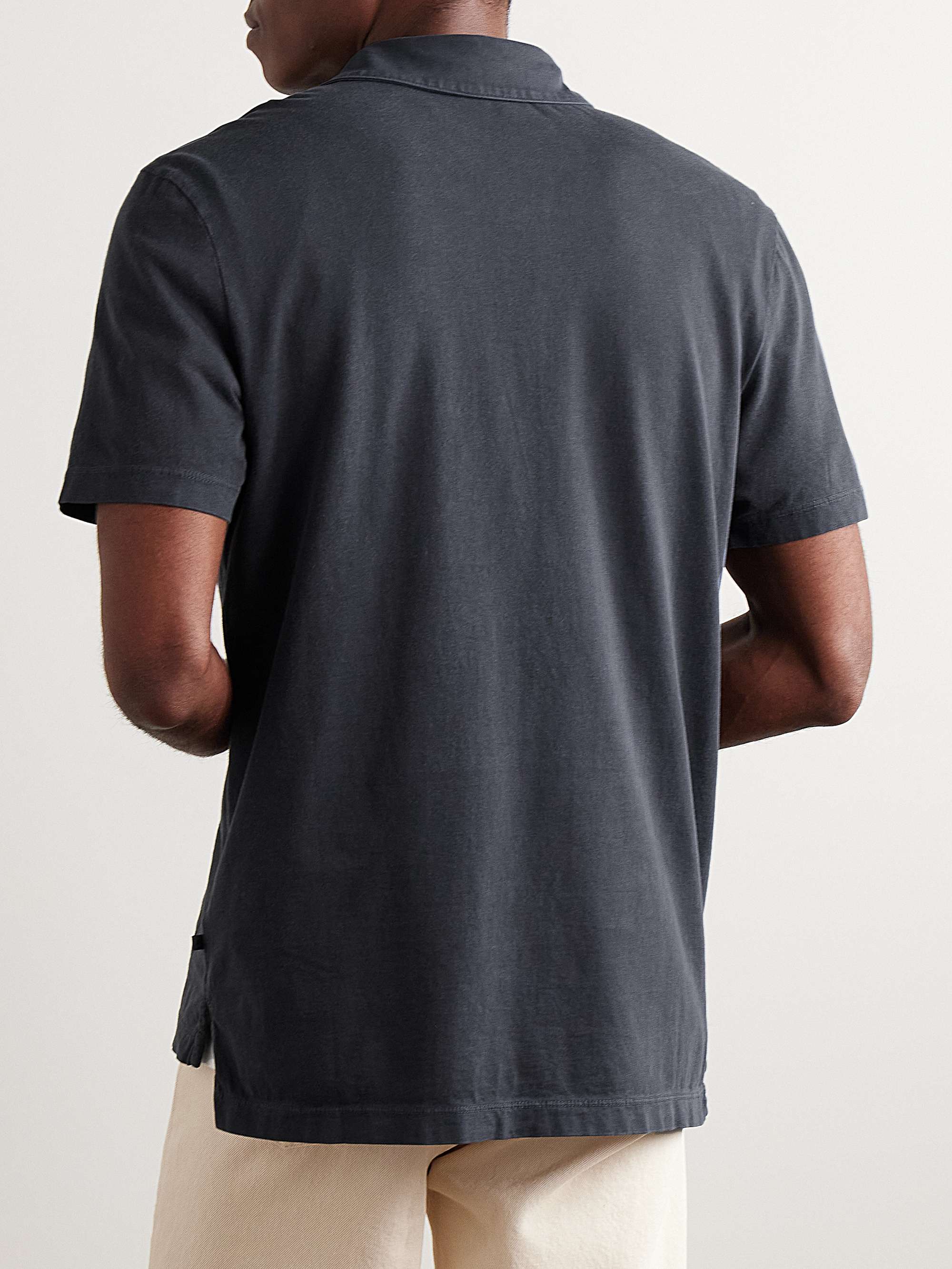 JAMES PERSE Supima Cotton-Jersey Polo Shirt