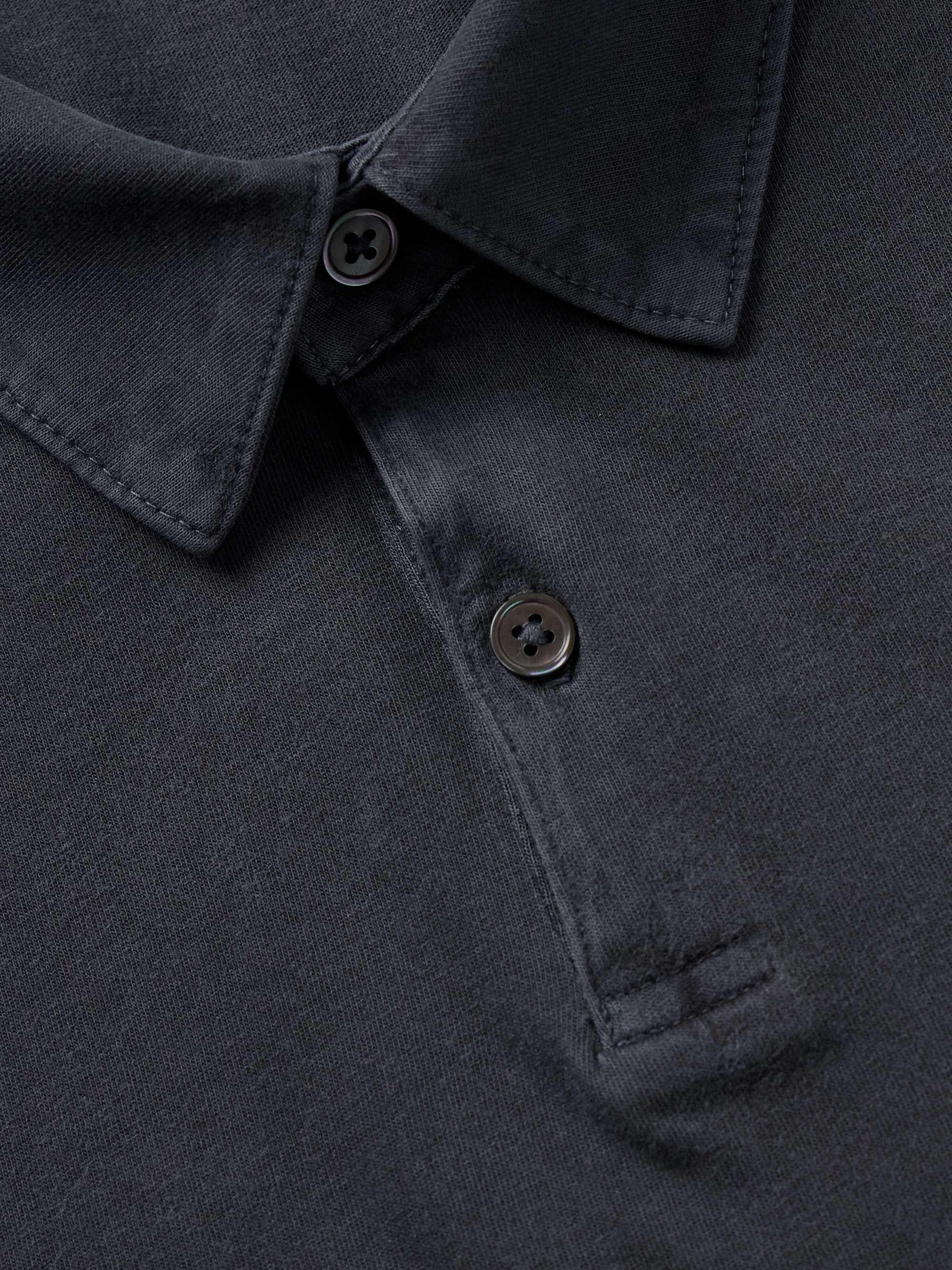 JAMES PERSE Supima Cotton-Jersey Polo Shirt