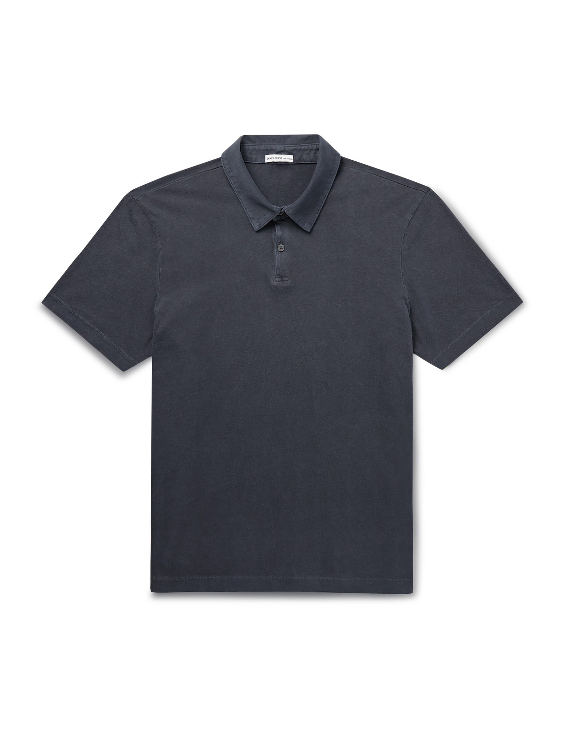 James Perse Cotton-jersey Polo Shirt In Blue
