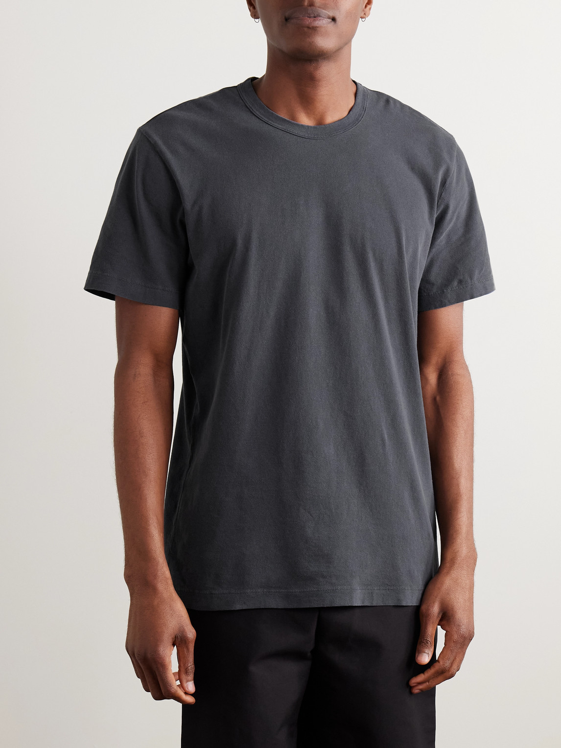 Shop James Perse Combed Cotton-jersey T-shirt In Blue