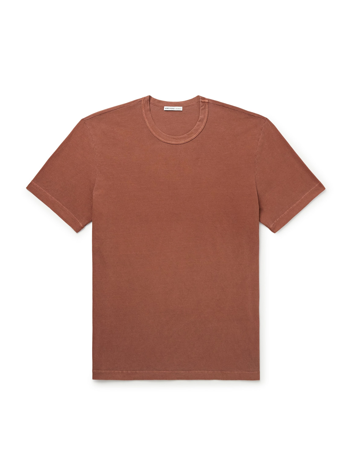James Perse Combed Cotton-jersey T-shirt In Orange