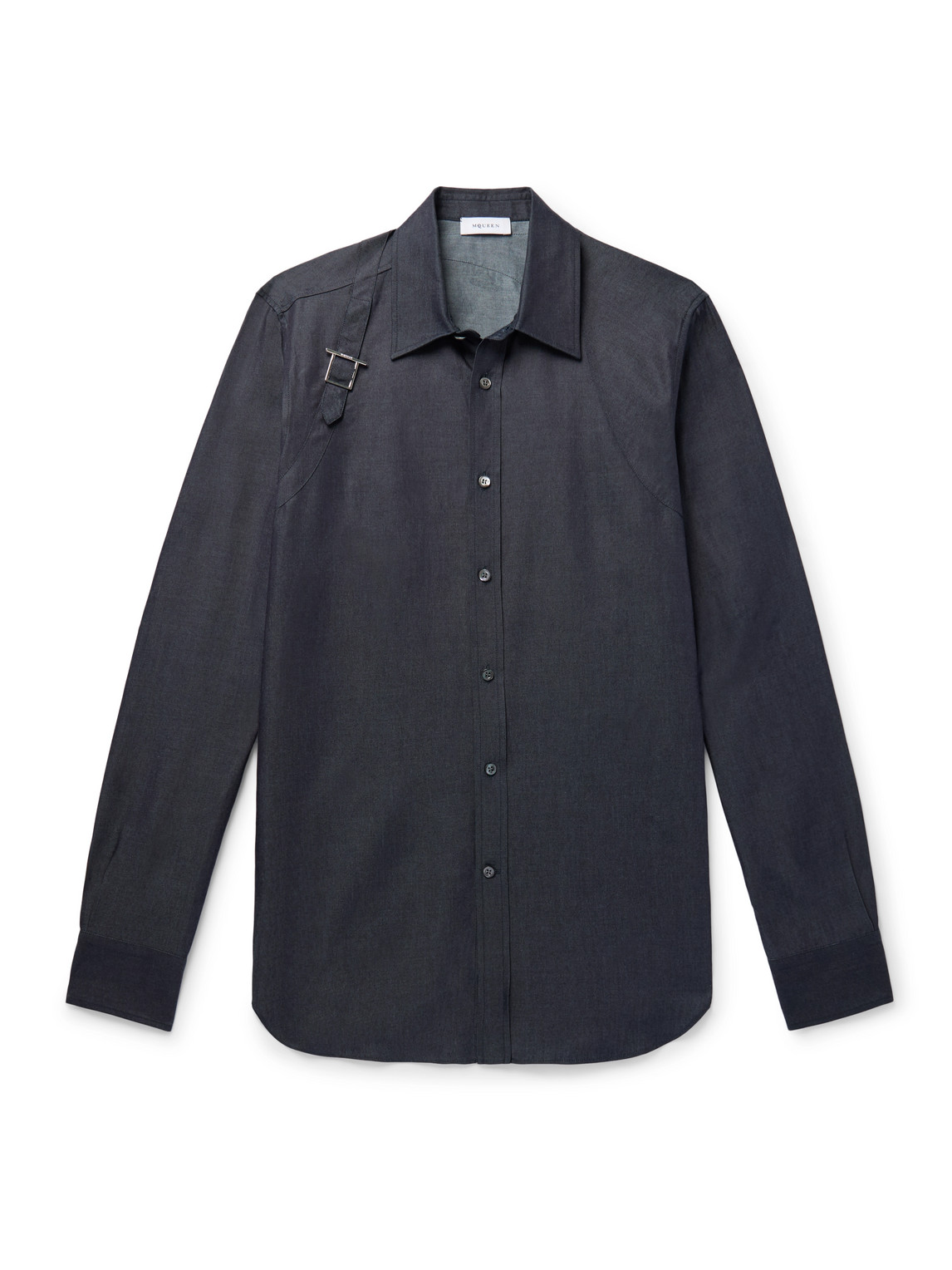 Alexander Mcqueen Alexander Mc Queen Harness Shirt With T Buckle In Black