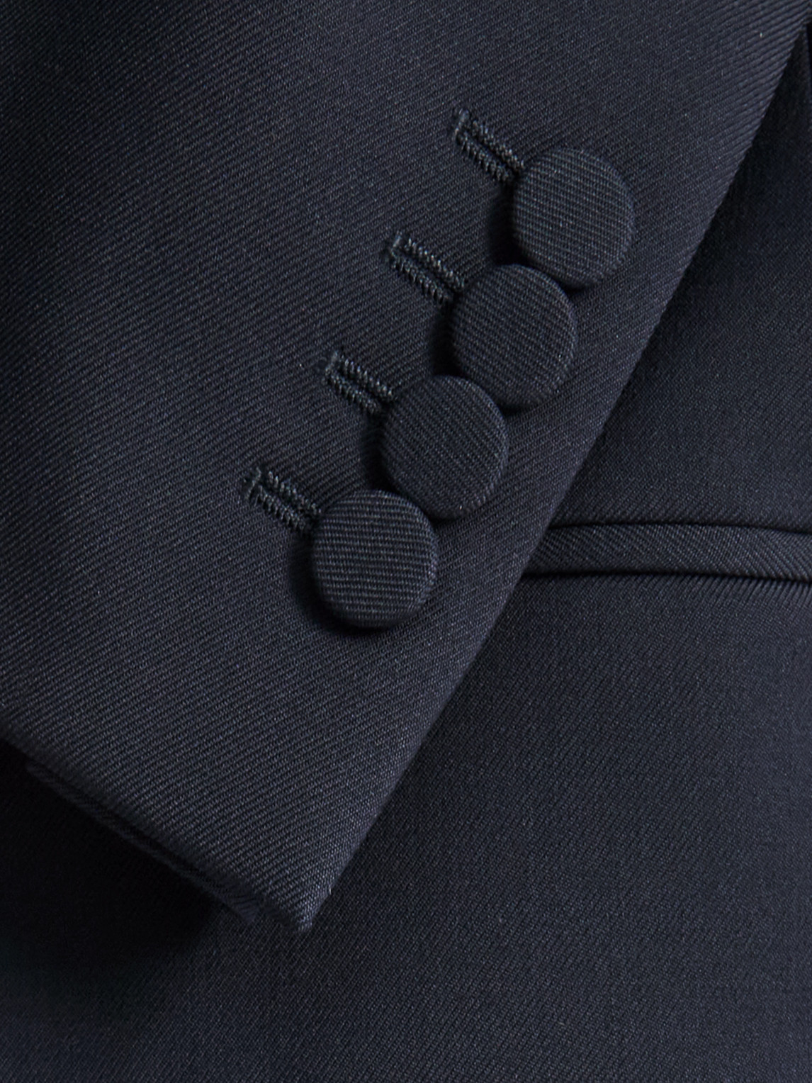 Alexander Mcqueen Slim-fit Double-breasted Grosgrain-trimmed Wool Blazer In Blue