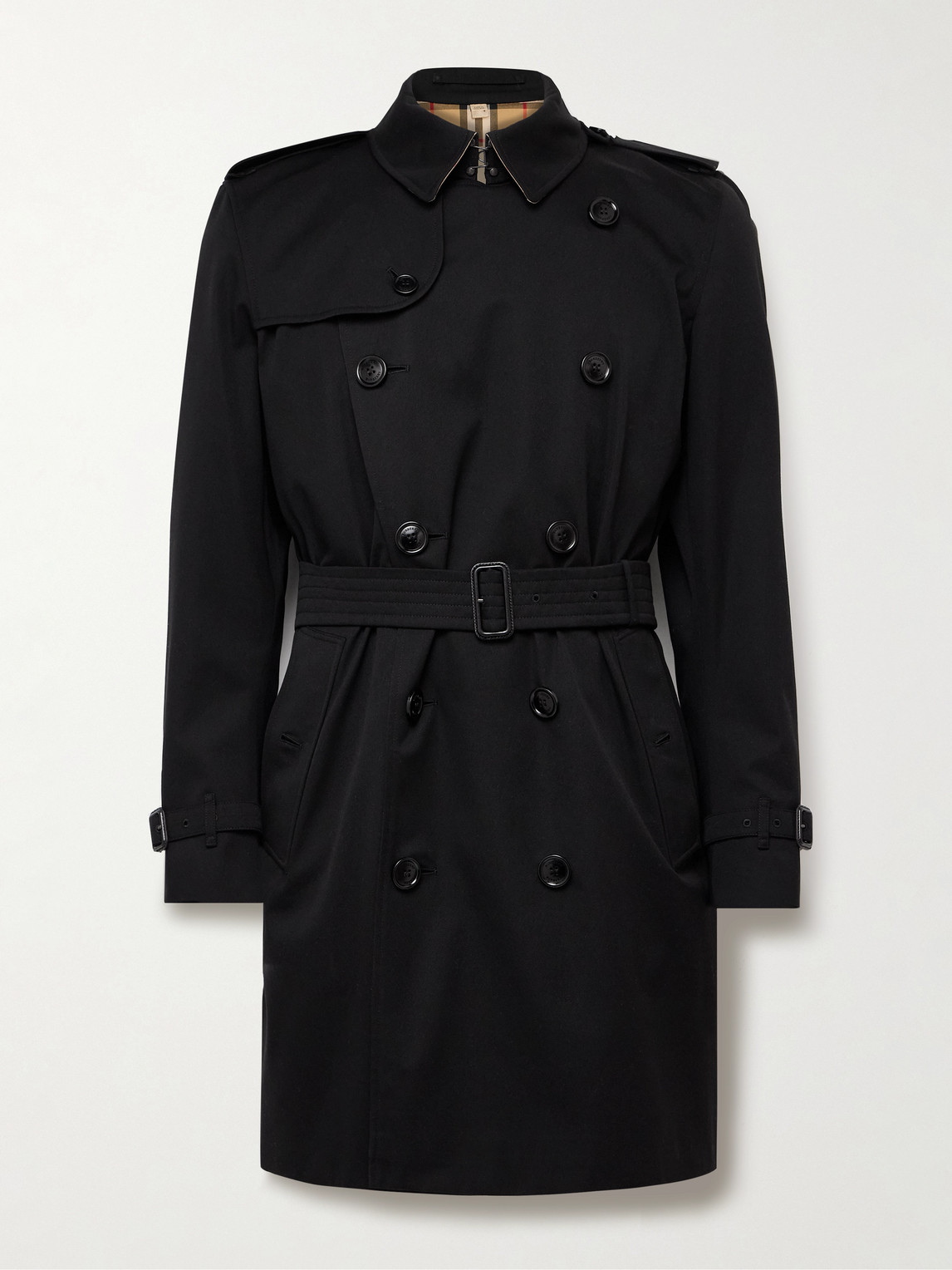Burberry Kensington Double-Breasted Belted Cotton-Gabardine Trench Coat - Men