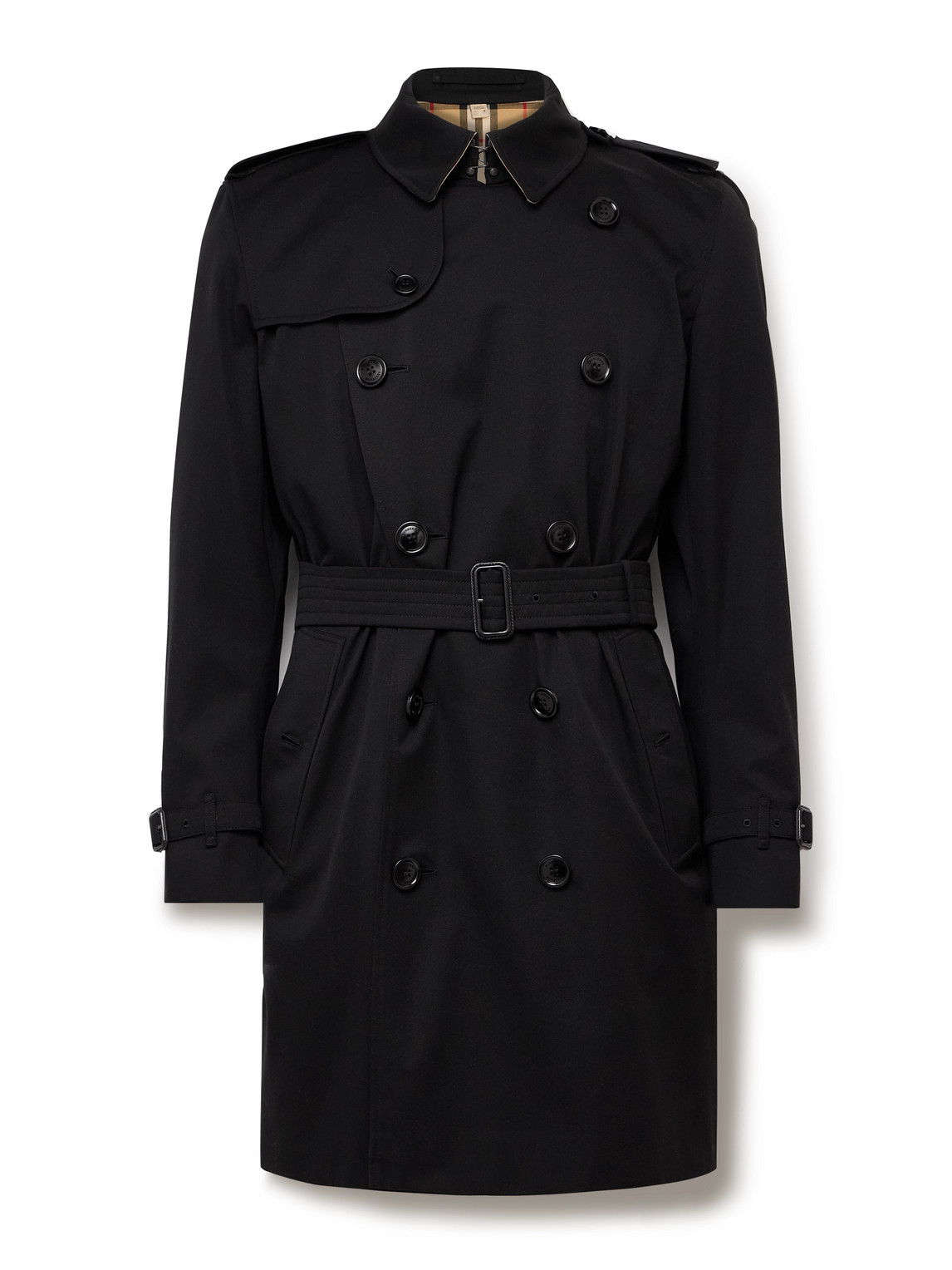 Burberry Kensington Double-breasted Belted Cotton-gabardine Trench Coat