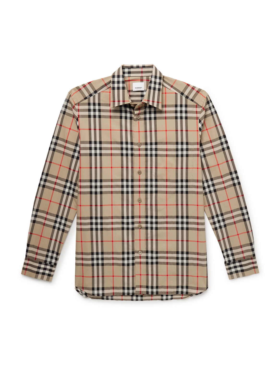 Burberry In Cotton With Vintage Check Pattern In Neutral