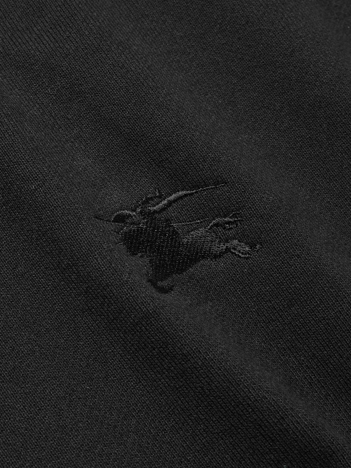 Burberry Checked Logo-embroidered Cotton-jersey Hoodie
