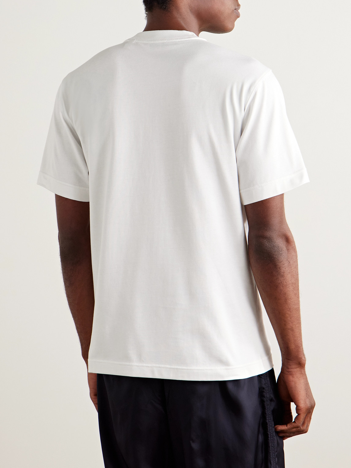 Burberry 'seth' Crew Neck T-shirt In White